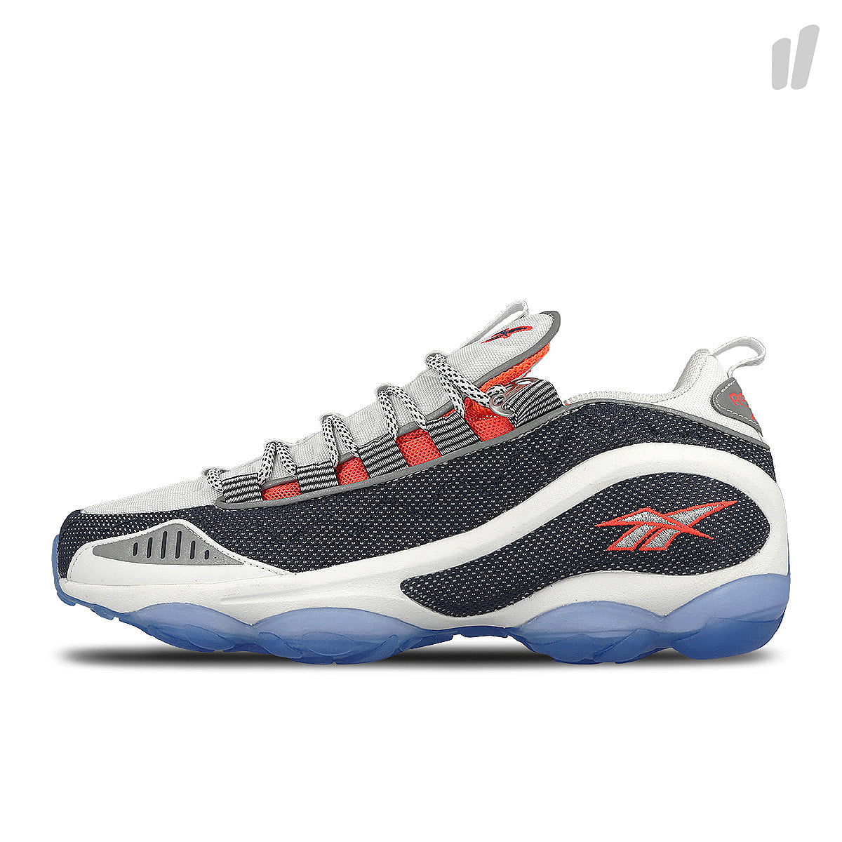 Reebok dmx run 10 White / Infinitive Blue / Cherry / Neon / Silver Low Top Sneakers V44397 | Overkill