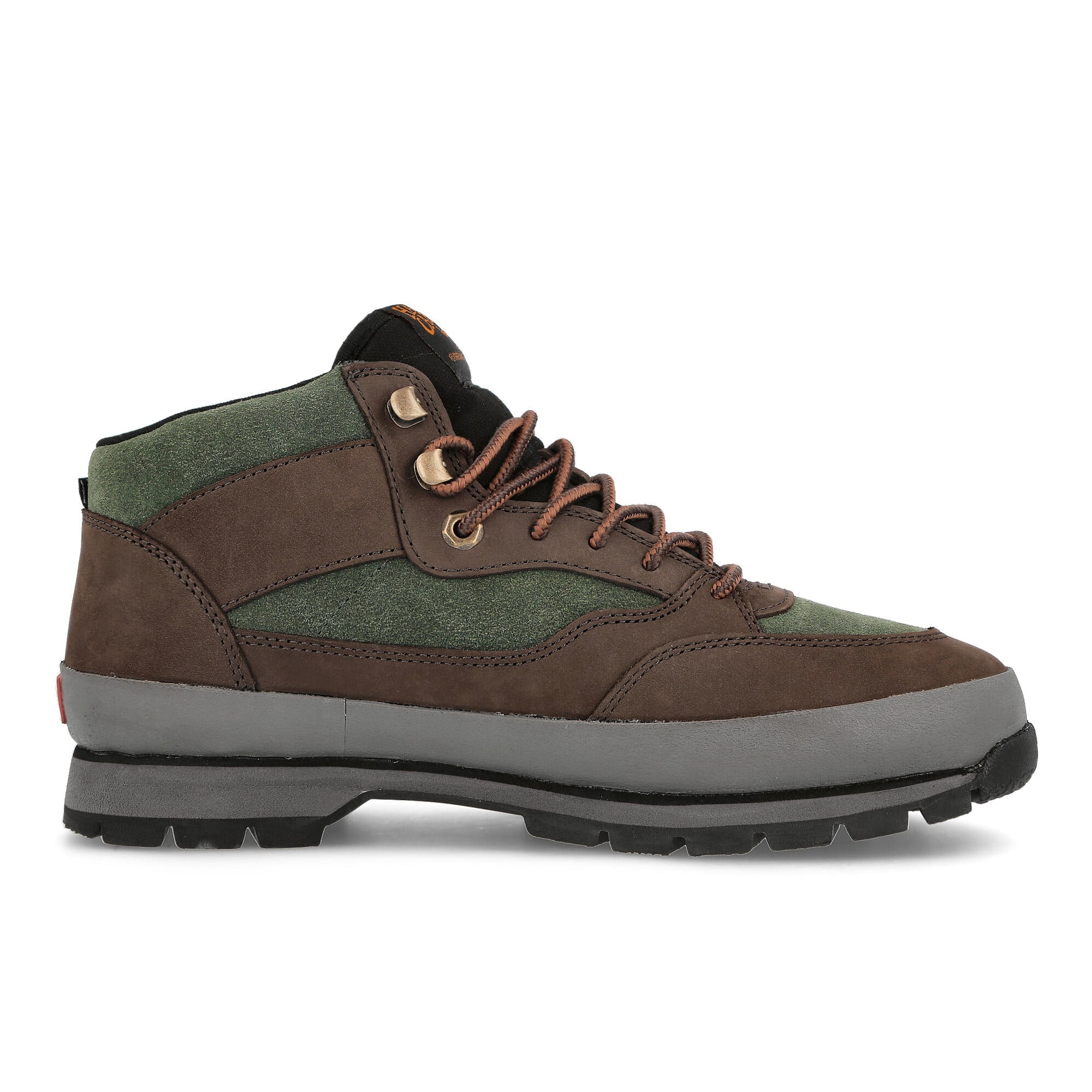 Vans Half Cab Hiker Green Brown Mid Top Sneakers Silhouette | Overkill