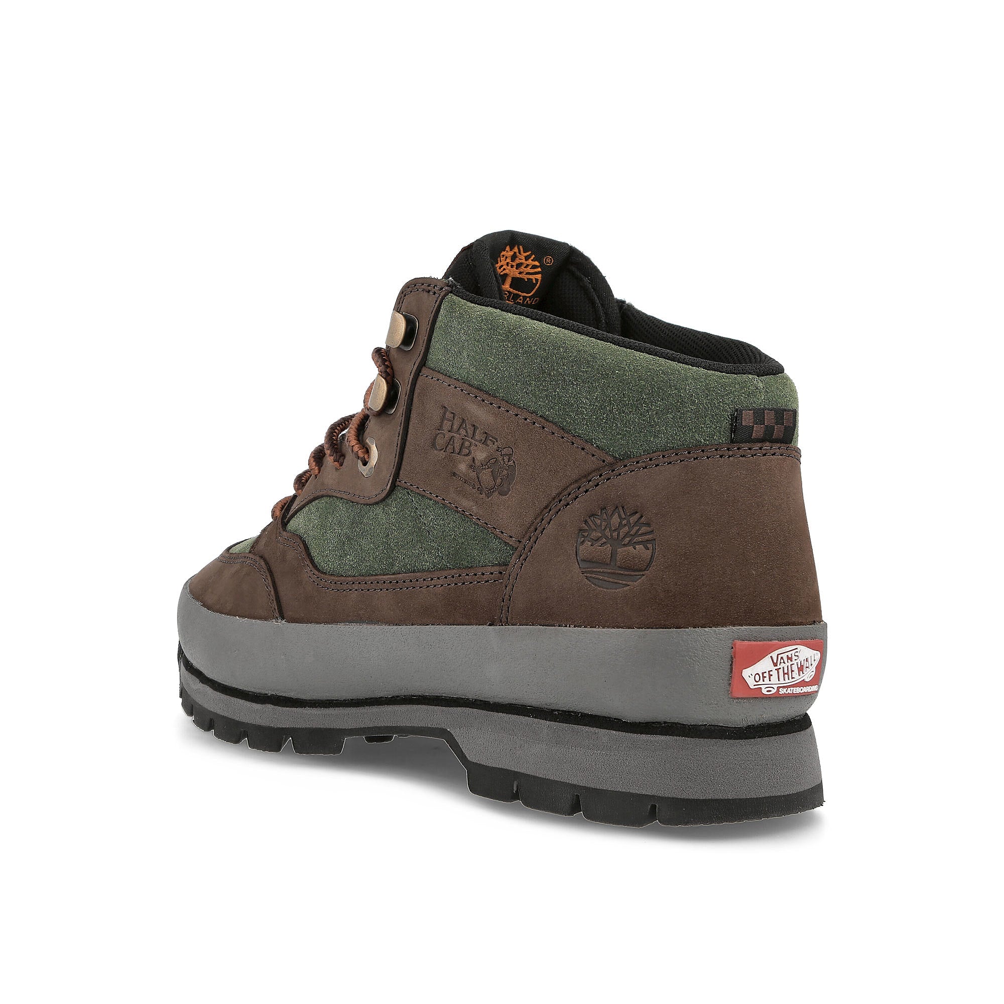 Vans Half Cab Hiker Green Brown Mid Top Sneakers Material | Overkill