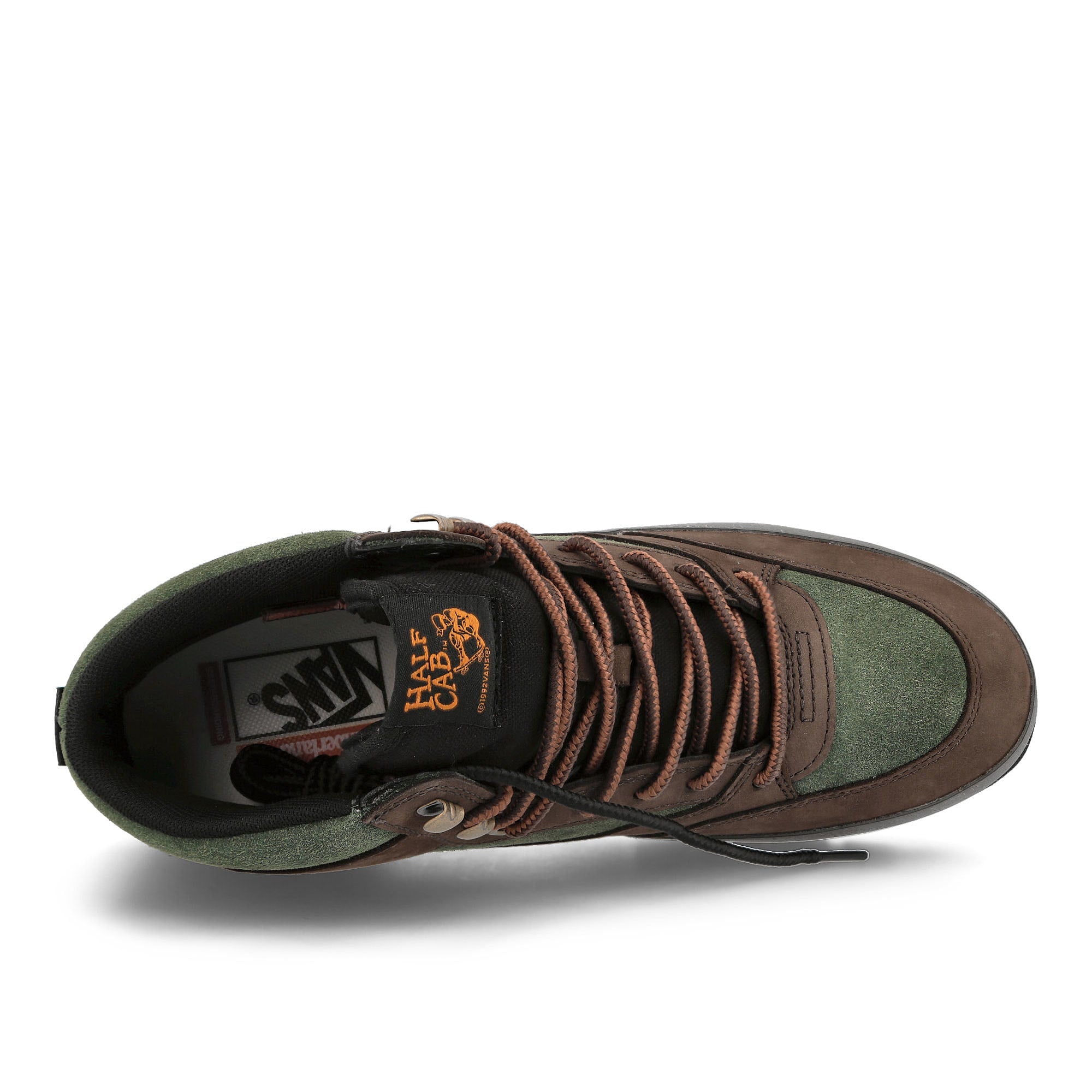 Vans Half Cab Hiker Green Brown Mid Top Sneakers Detailfoto | Overkill