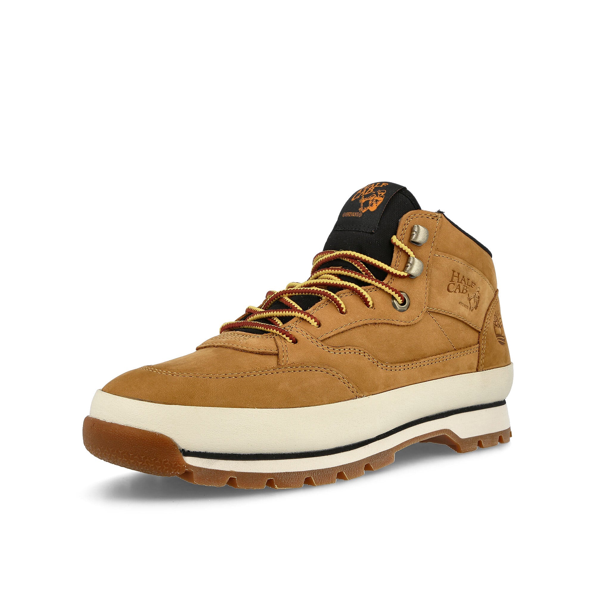 Vans Half Cab Hiker Wheat Mid Top Sneakers Close Up | Overkill