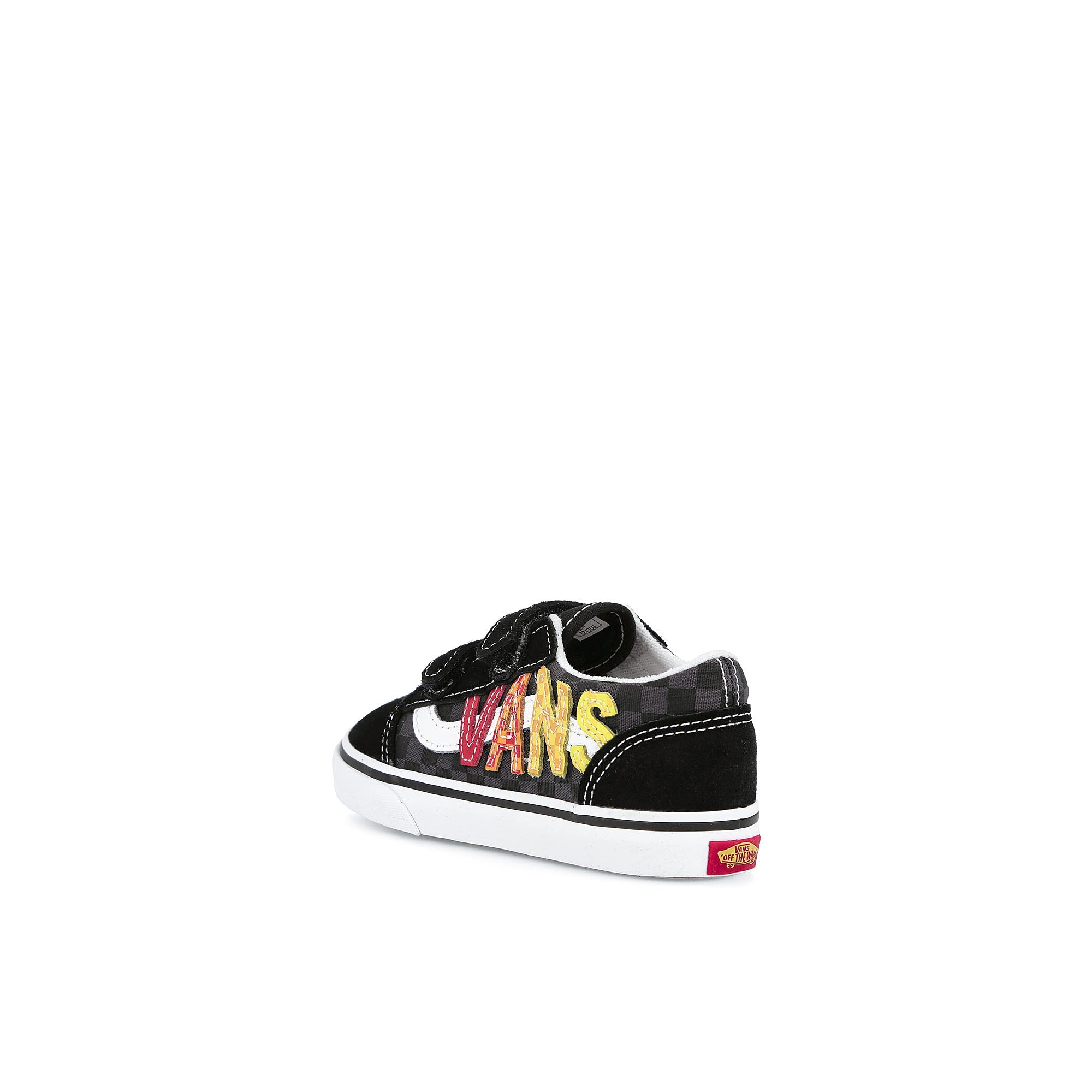Vans old skool v infants Flame Logo Repeat-Black Sneakers Material | Overkill