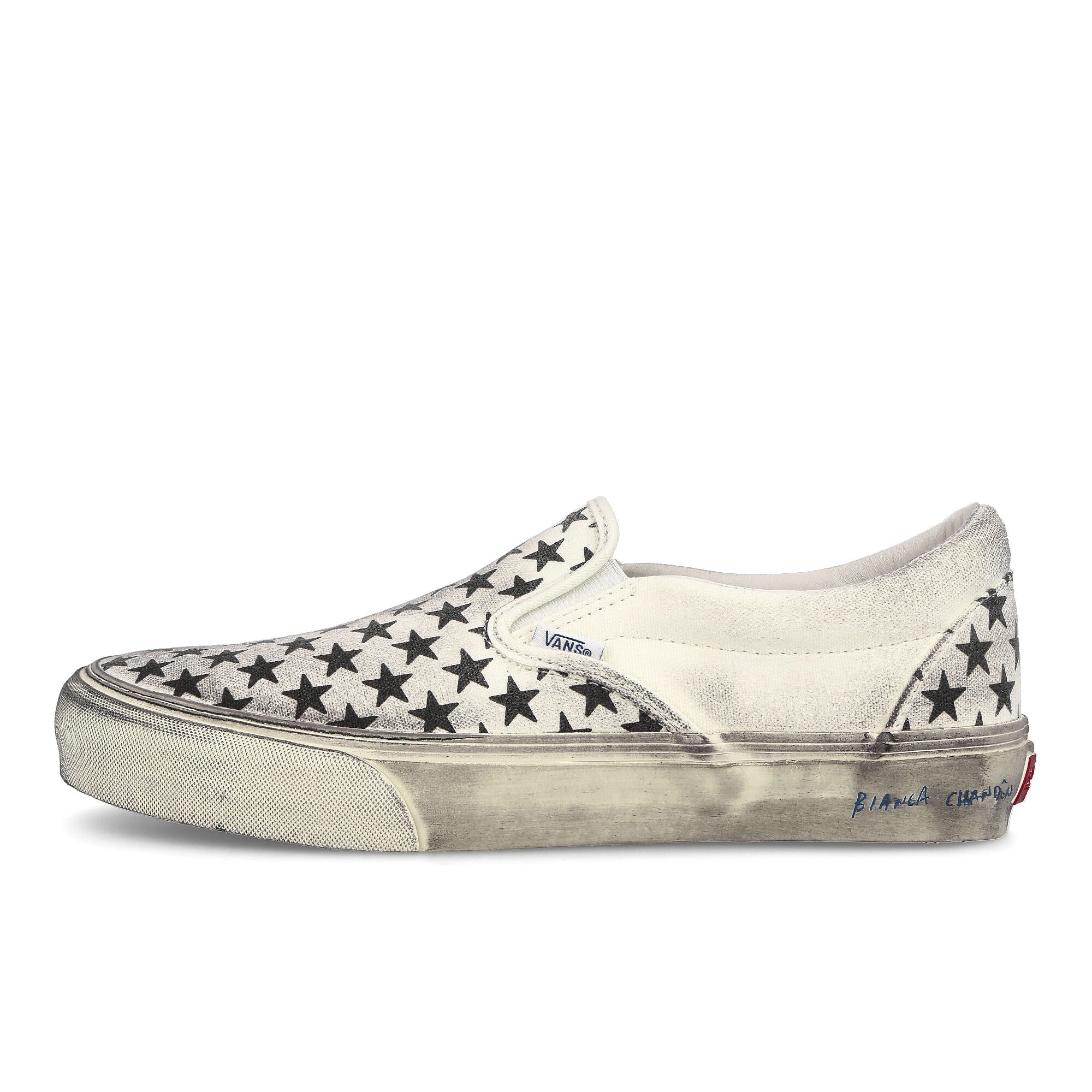 Vans Bianca Chandon x Vans Classic Slip-On Stressed B Sneakers VN0A3QXYBA21 | Overkill