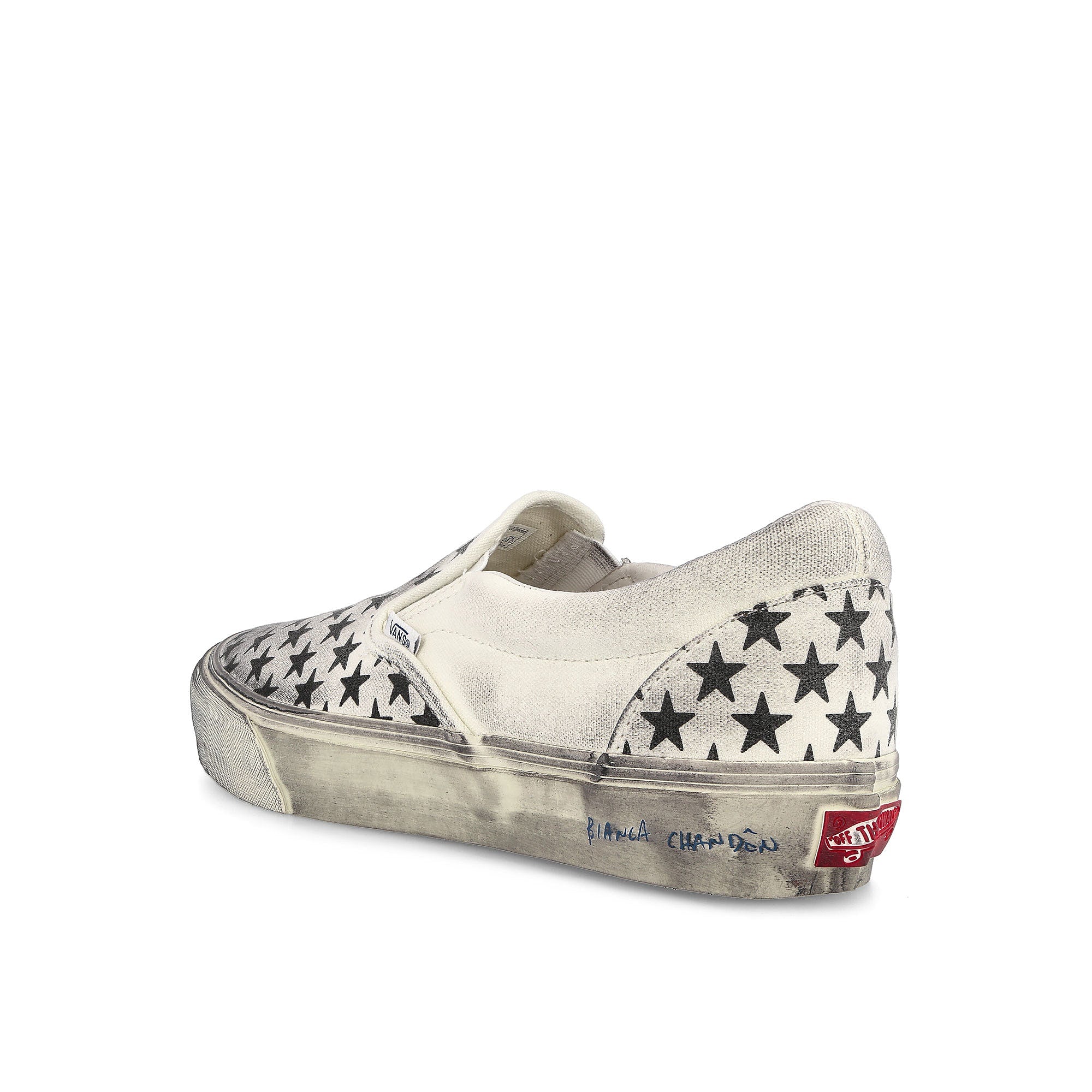 Vans Bianca Chandon x Vans Classic Slip-On Stressed B Sneakers Material | Overkill