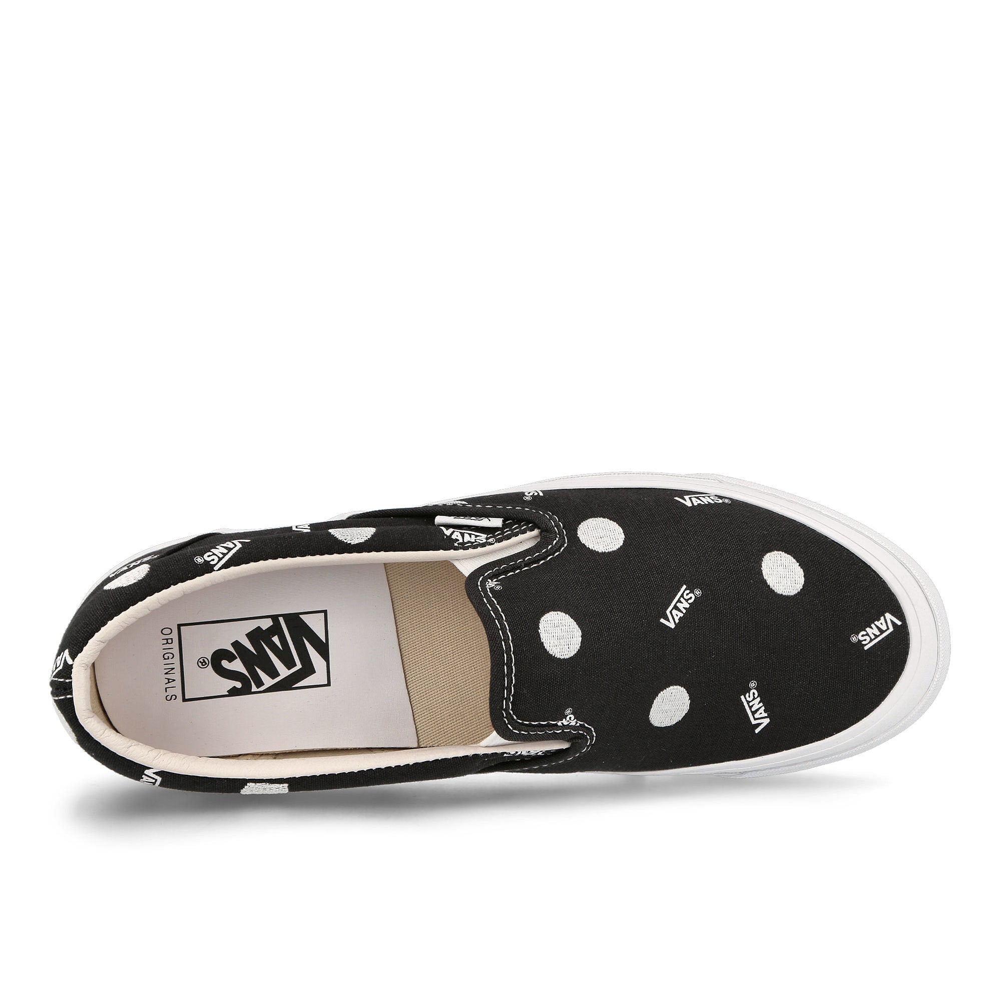 Vans og classic slip-on Vault Polka Dot Black Sneakers Detailfoto | Overkill