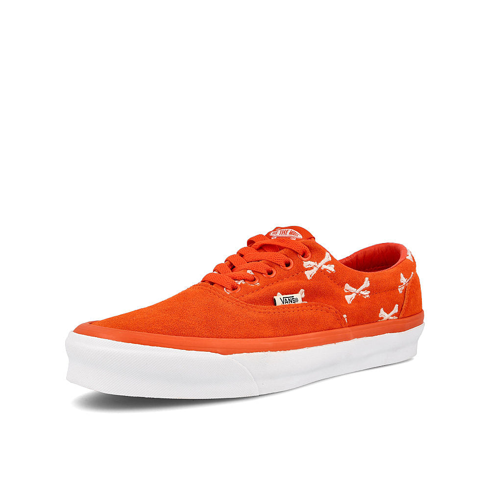 Vans WTAPS x Vans OG Era LX Bones-Orange-White Sneakers Close Up | Overkill