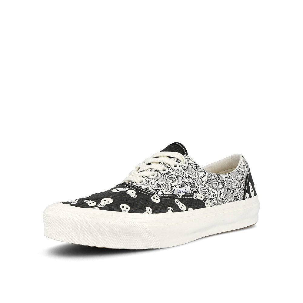 Vans og era lx Black-Racing Red Low Top Sneakers Close Up | Overkill