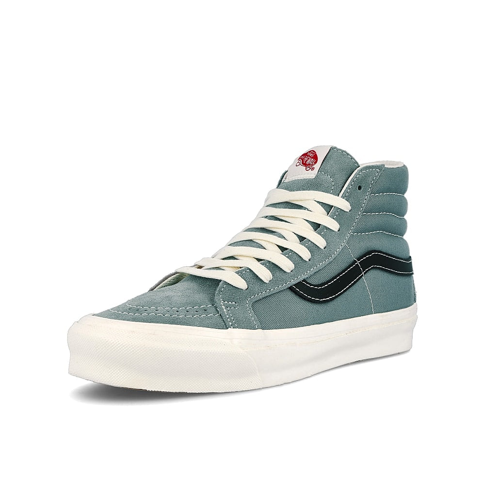Vans sk8-hi lx og Black-Green Milieu Sneakers Close Up | Overkill