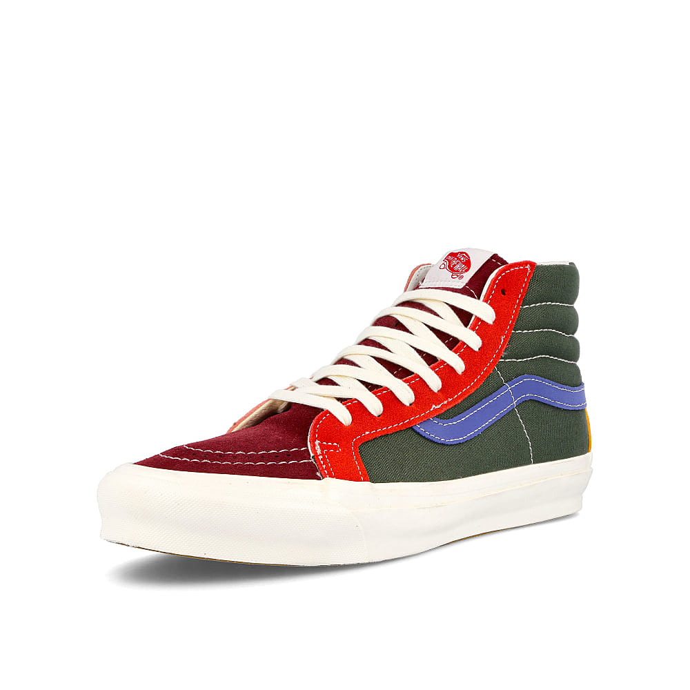 Vans og sk8-hi lx Multicolor High Top Sneakers Close Up | Overkill