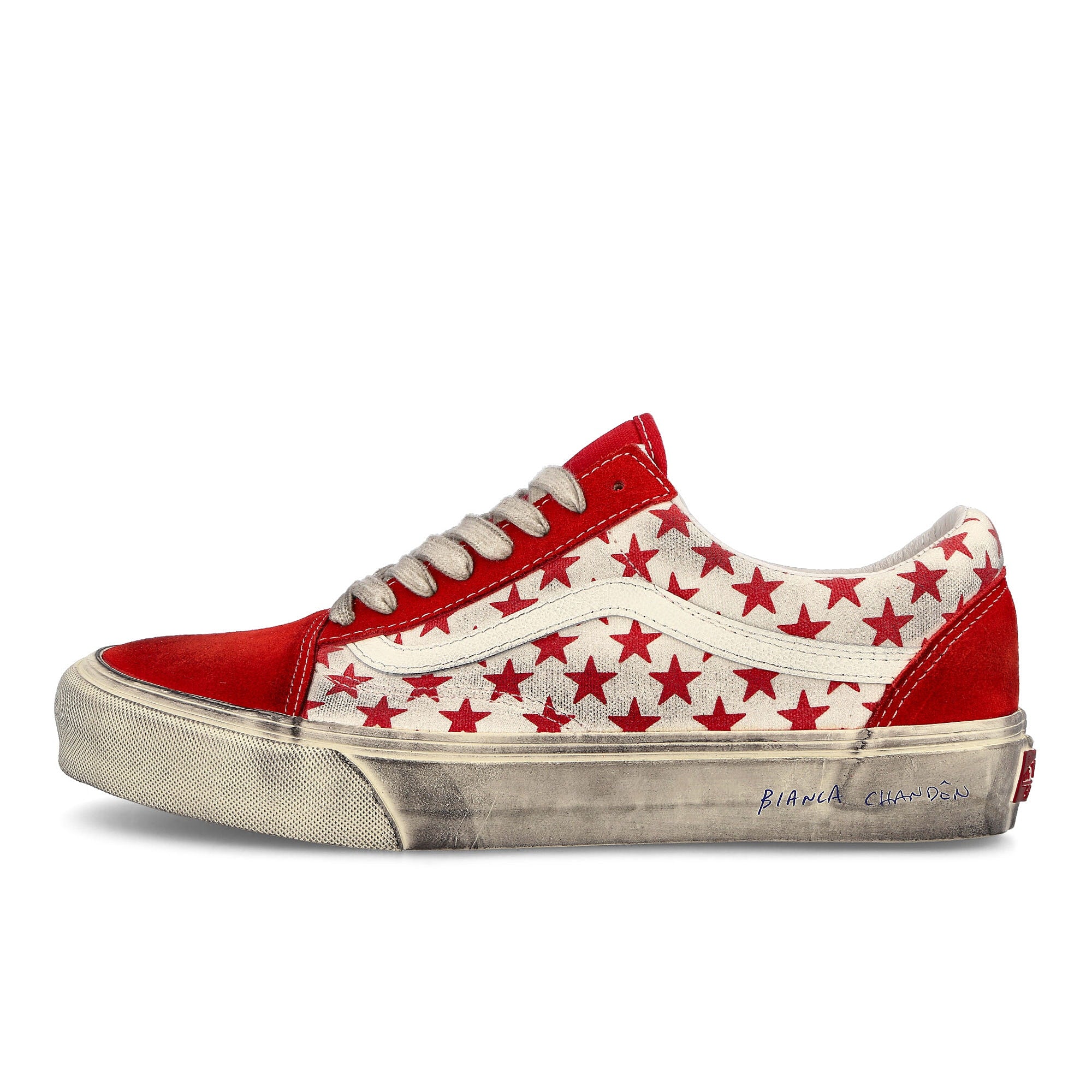 Vans Bianca Chandon x Vans Old Skool Vault Red / White Sneakers VN0A4BVFY521 | Overkill
