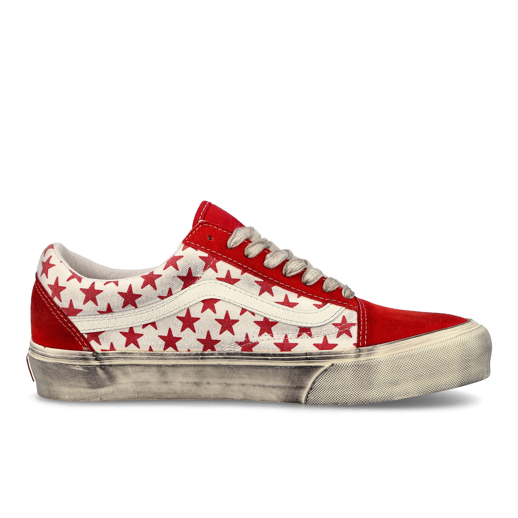 Vans Bianca Chandon x Vans Old Skool Vault Red / White Sneakers Silhouette | Overkill