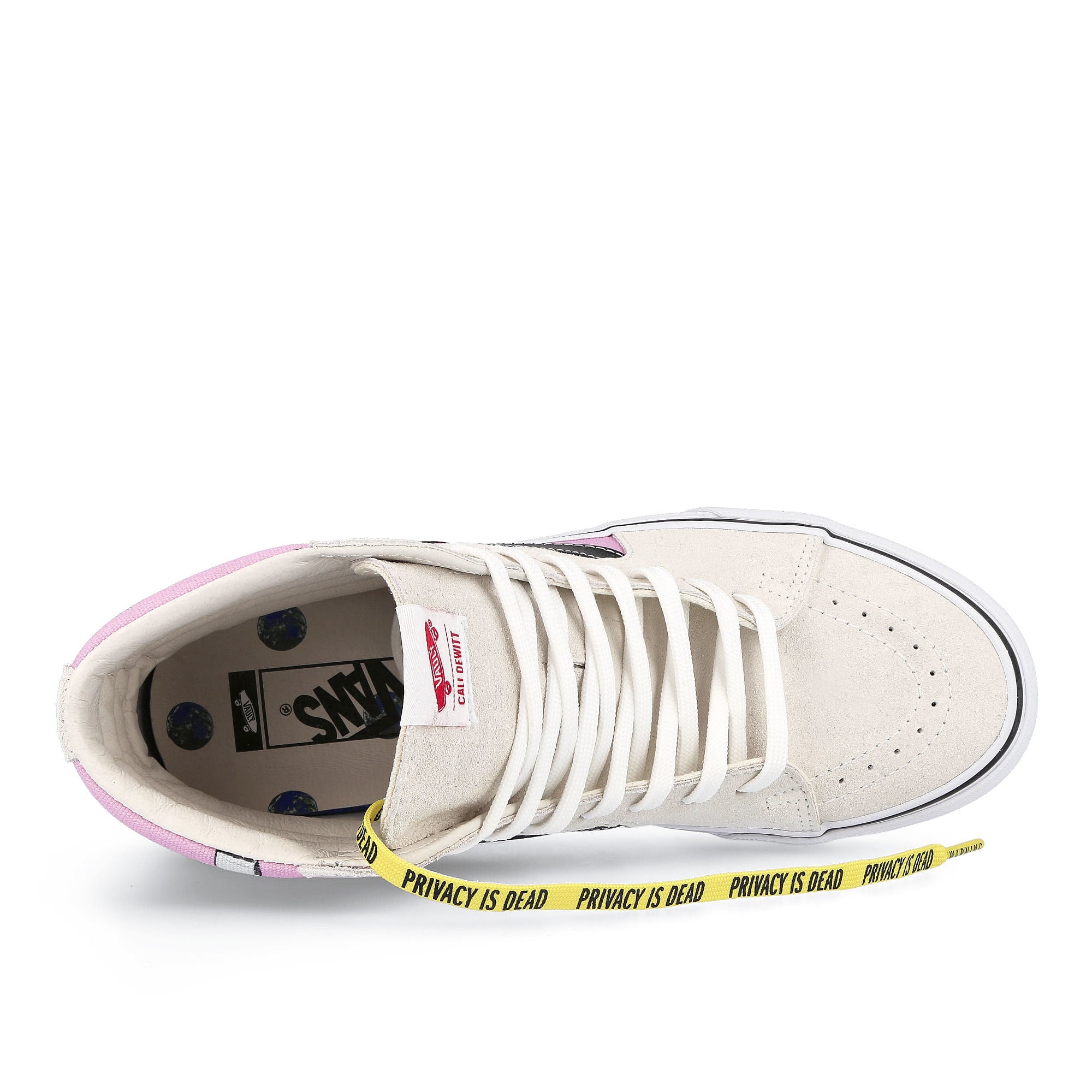 Vans Cali Thornhill Dewitt x Vans Sk8-Hi Vault LX White / Pink Detail view 1 | Overkill
