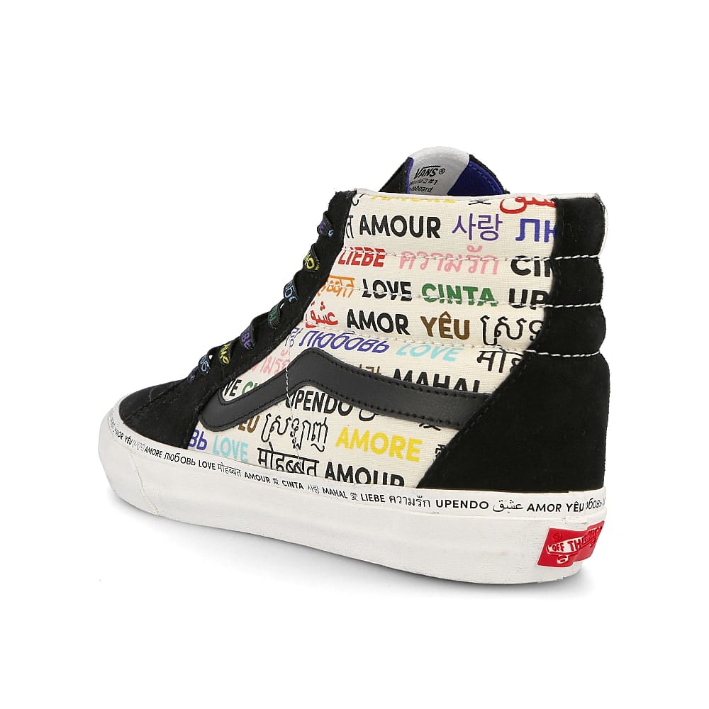 Vans sk8-hi vlt lx love Multi Marshmallow Sneakers Material | Overkill
