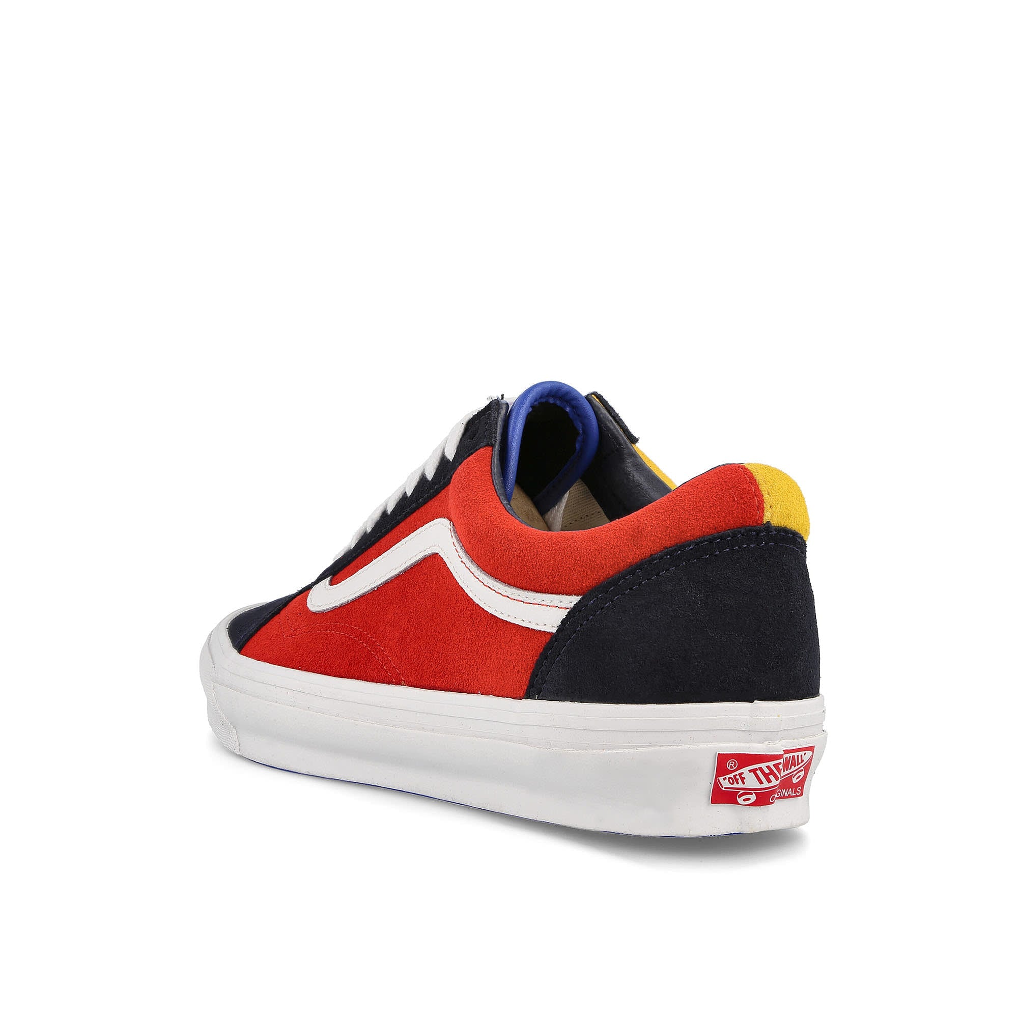 Vans OG Old Skool L Wall Navy-Red Low Top Sneakers Material | Overkill