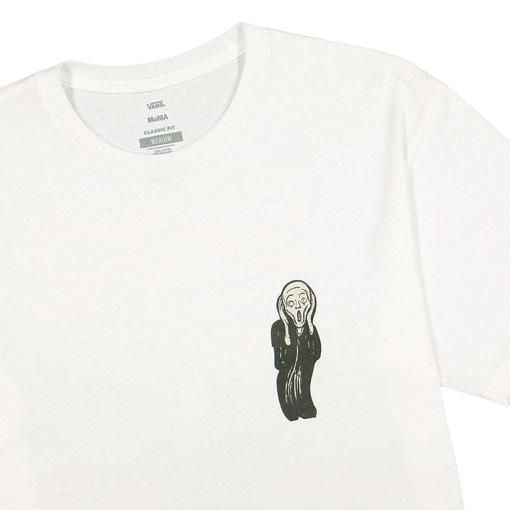 Vans MoMA x Vans Munch Tee White T-Shirts Close-up | Overkill