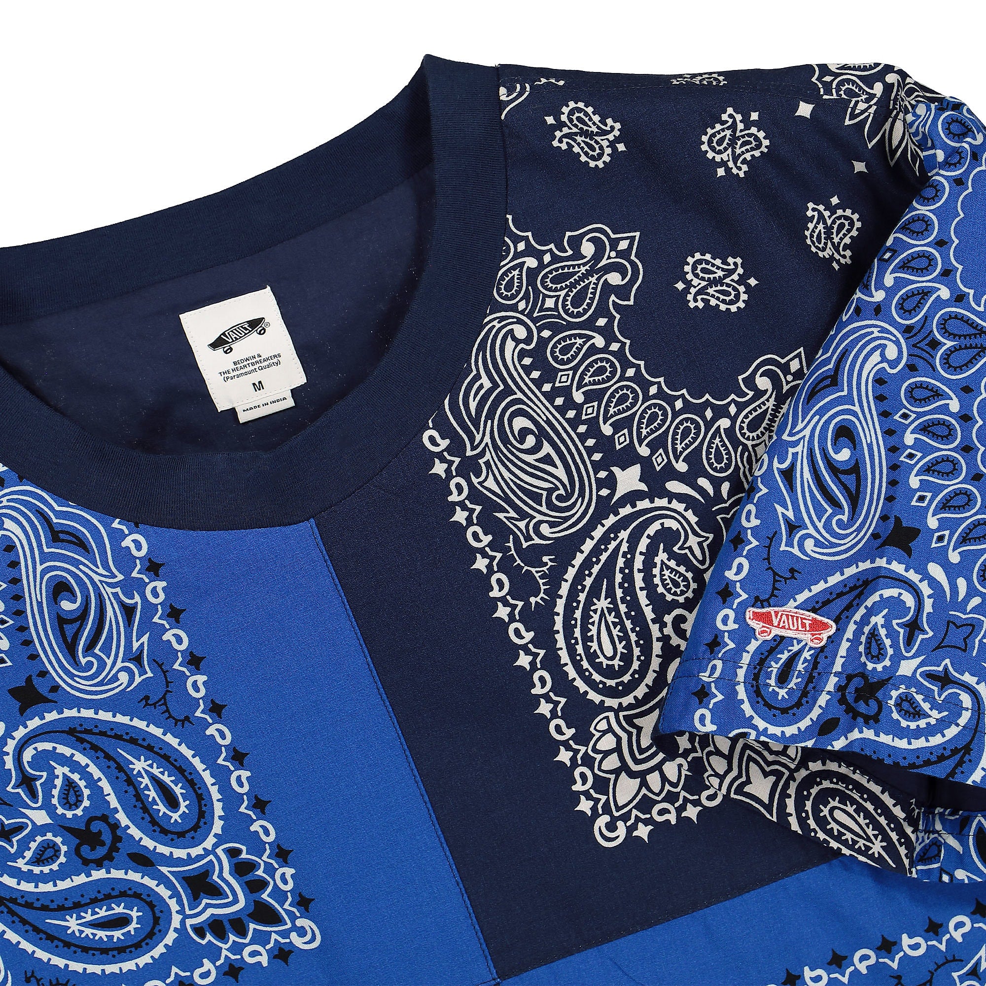 Vans Bedwin & The Heartbreakers x Vans Bandana T-Shirt Blue T-Shirts Close-up | Overkill