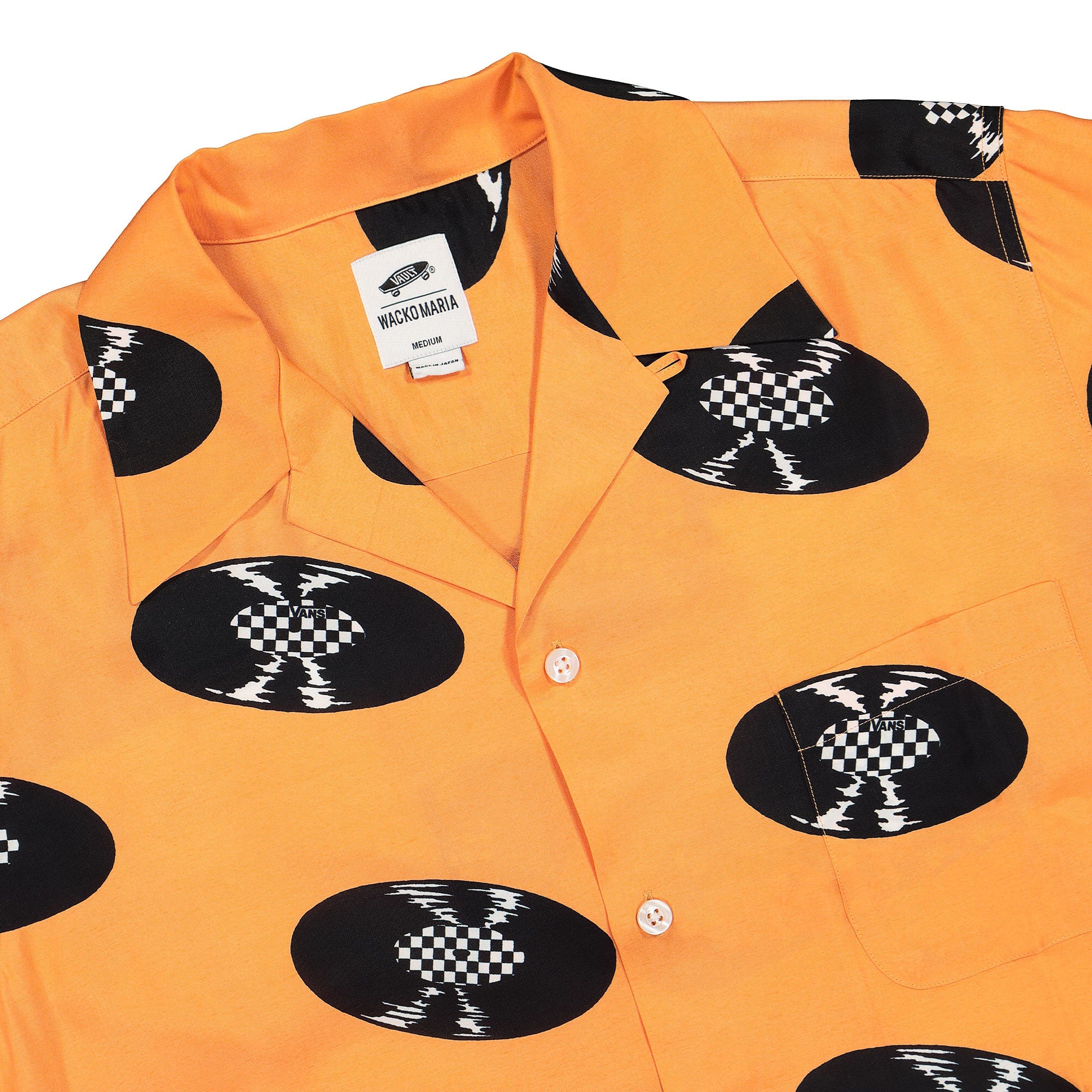 Vans Wacko Maria x Vans Vault Monks Robe Shirt Orange Shirts Close-up | Overkill
