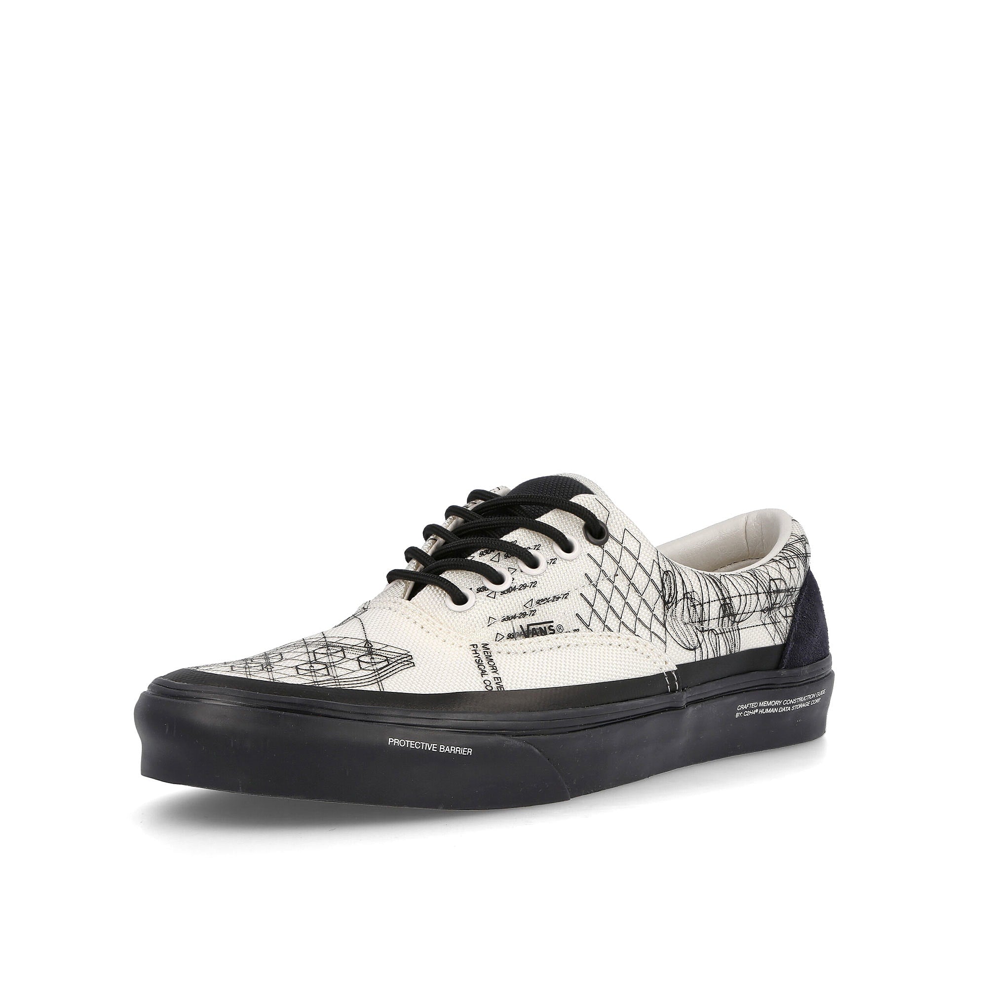 Vans UA Era White Alyssum / Phantom Low Top Sneakers Close Up | Overkill