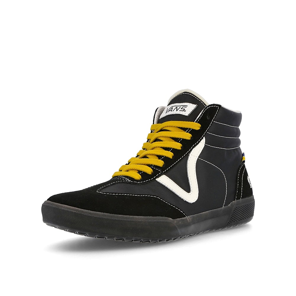 Vans Epoch Racer LX Black High Top Sneakers Close Up | Overkill