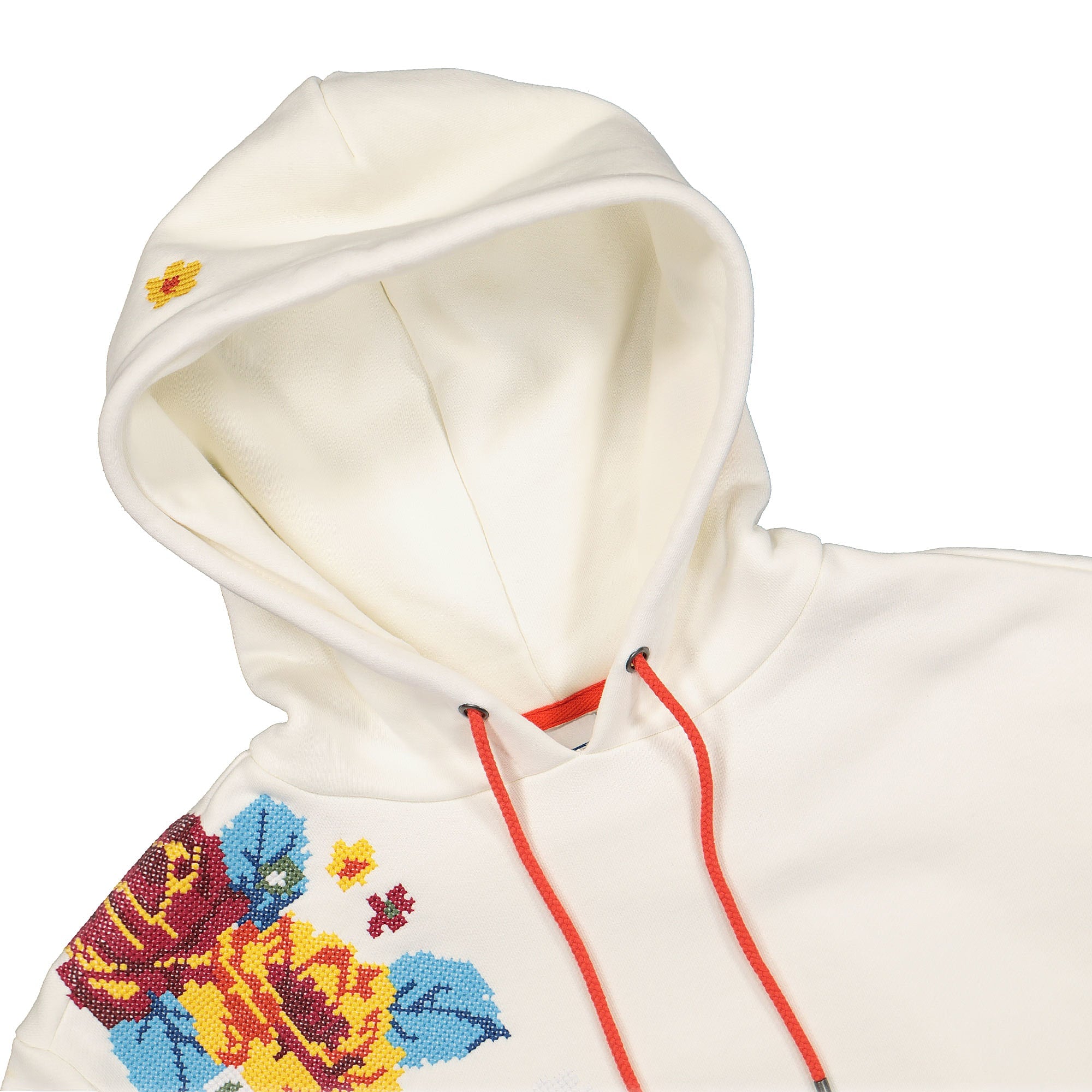 Vans Needlepoint Hoodie Marshmallow Hoodies Close-up | Overkill