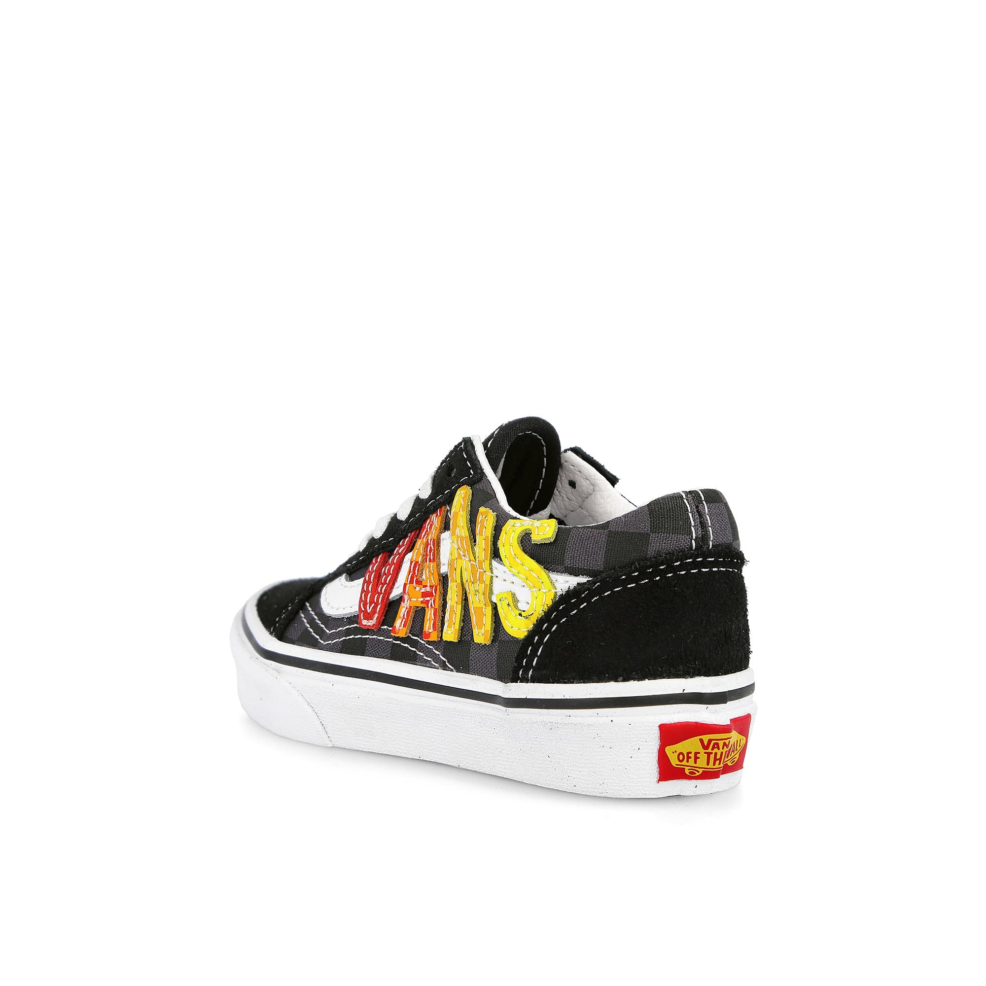 Vans old skool Flame Logo Repeat / Black Close-up | Overkill