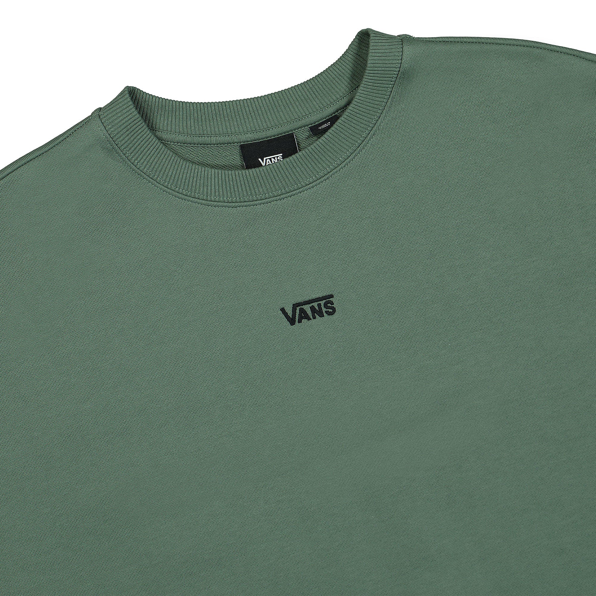 Vans Flying V OS FT LS Crew Duck Green Sweatshirts Close-up | Overkill