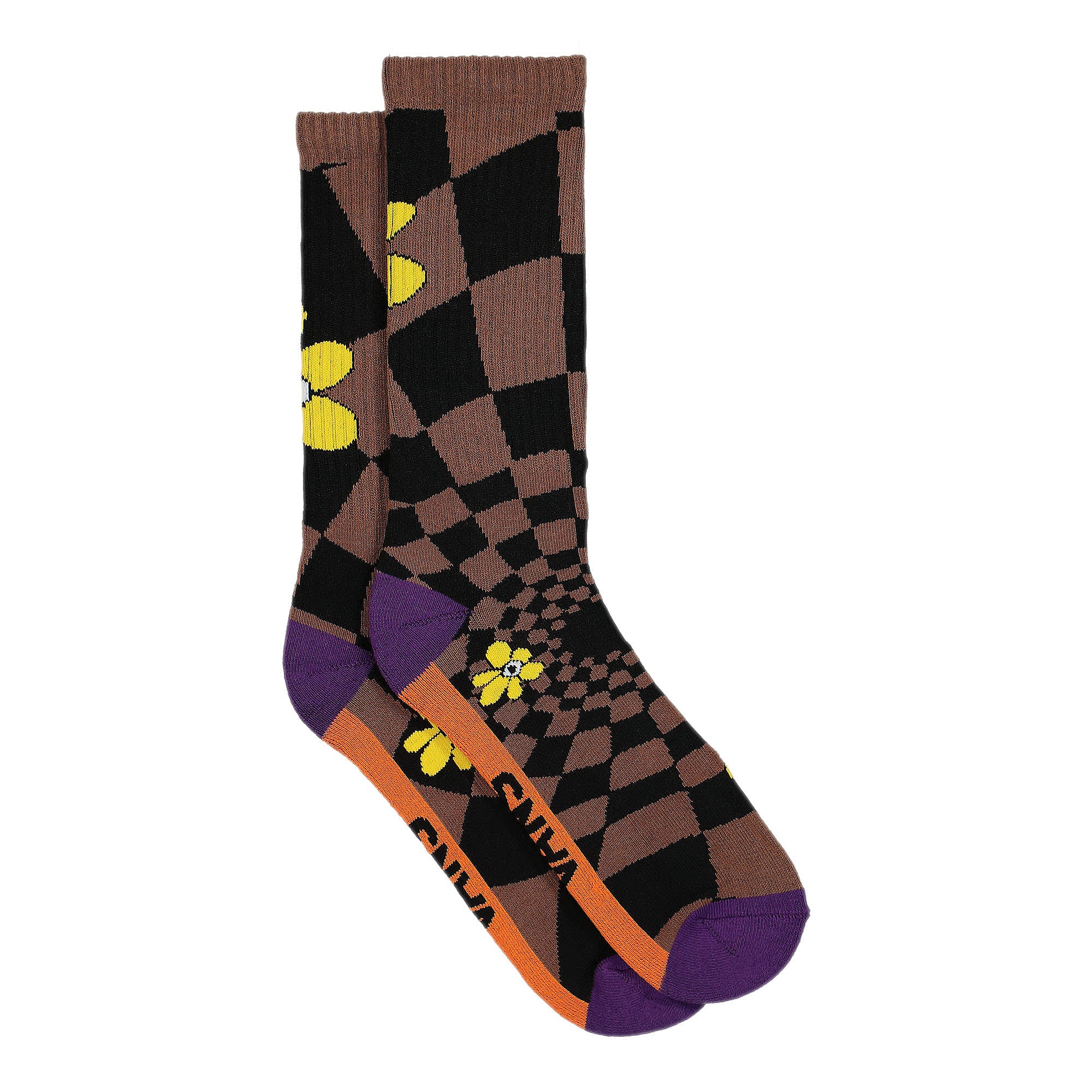 Vans PAM x Vans Spiral Checker Crew Socks Mustang Socks Material | Overkill