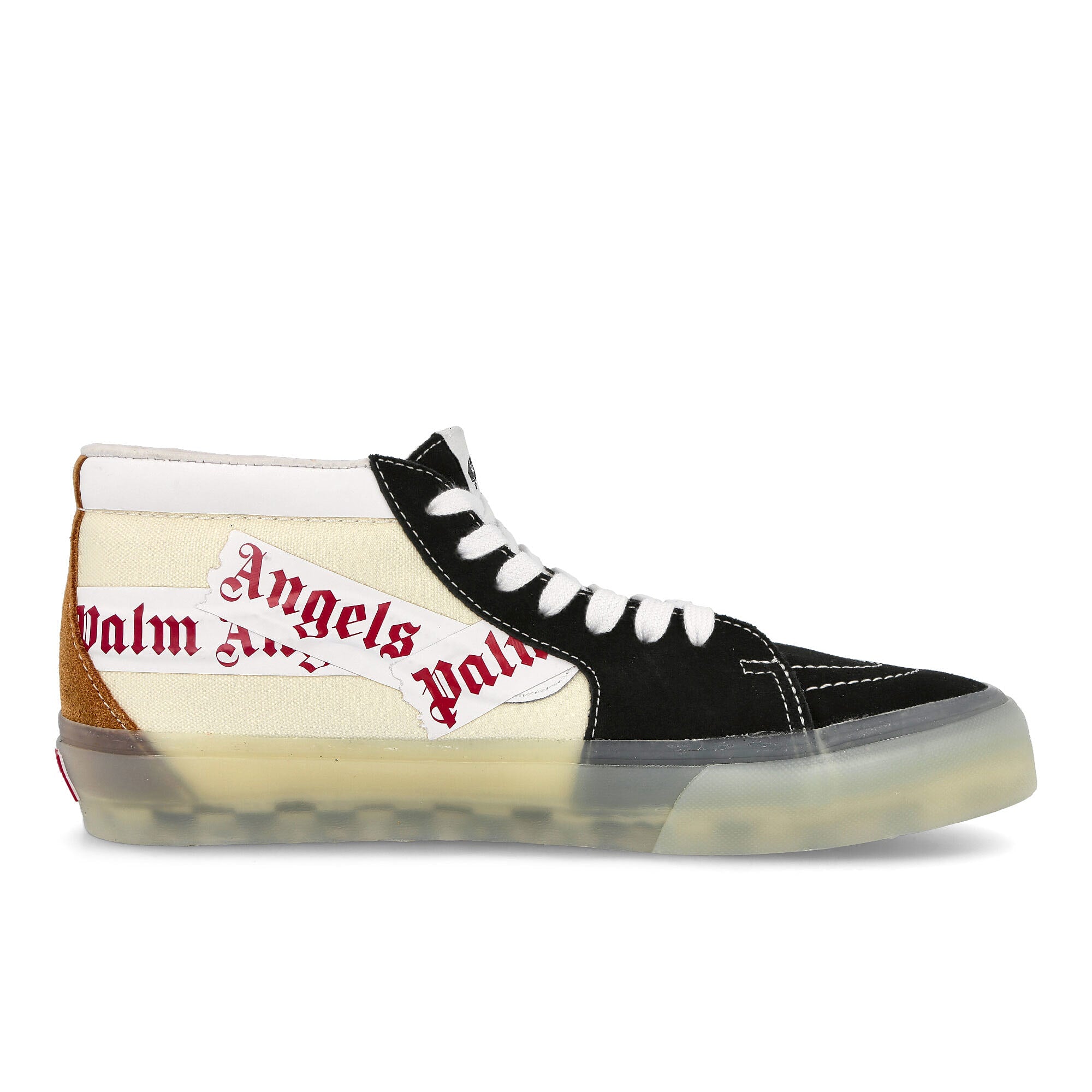 Vans Palm Angels x Vans Sk8-Mid Vlt Lx Black / Chipmunk Sneakers Silhouette | Overkill