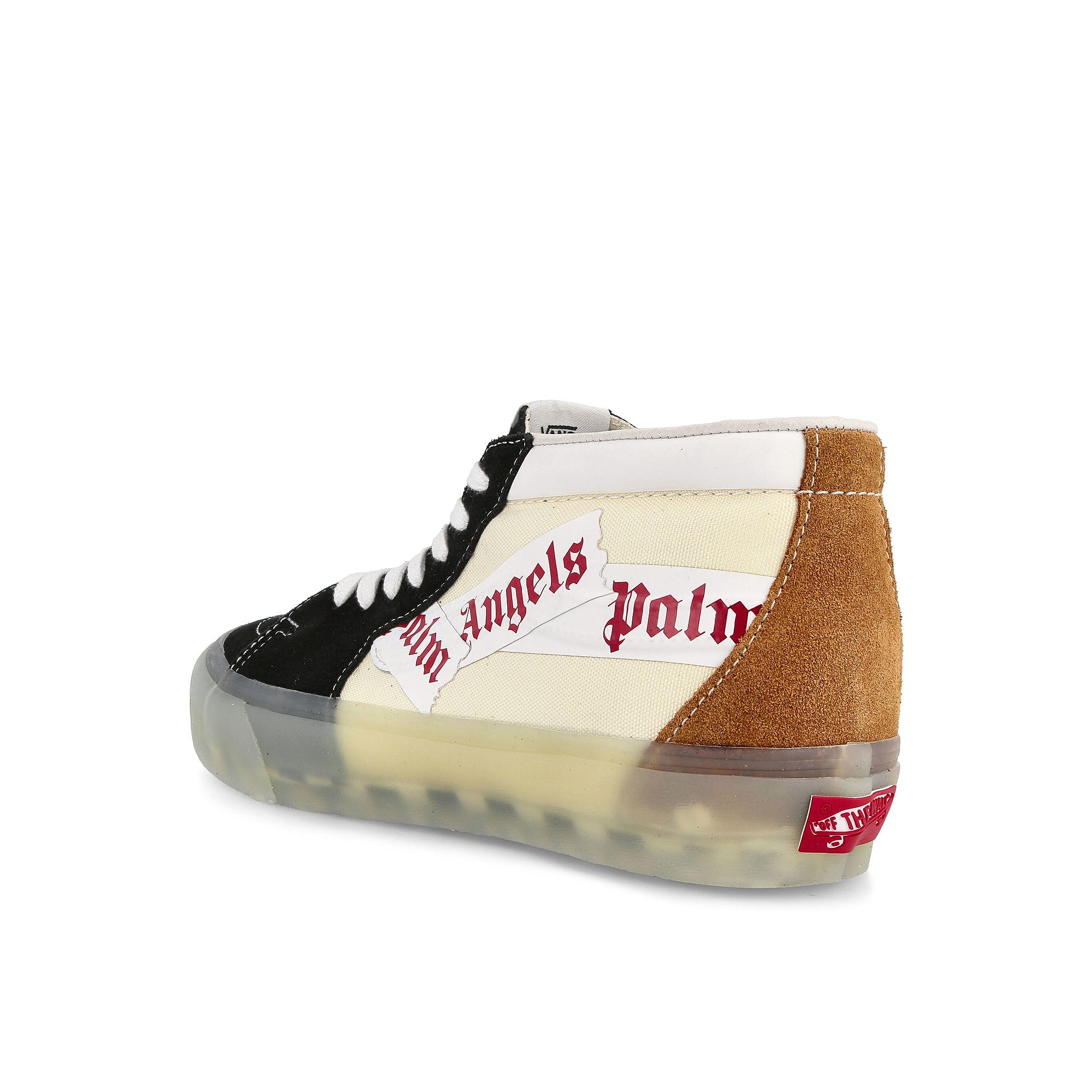 Vans Palm Angels x Vans Sk8-Mid Vlt Lx Black / Chipmunk Sneakers Material | Overkill