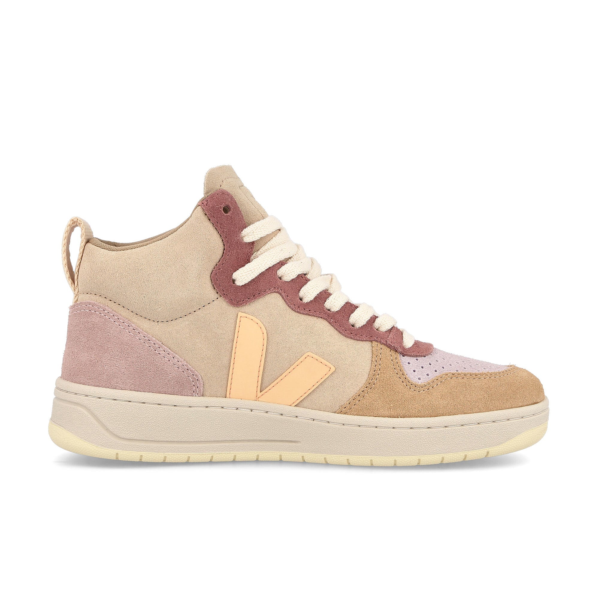 Veja wmns v-15 suede Multicolor - Peach Sneakers Silhouette | Overkill