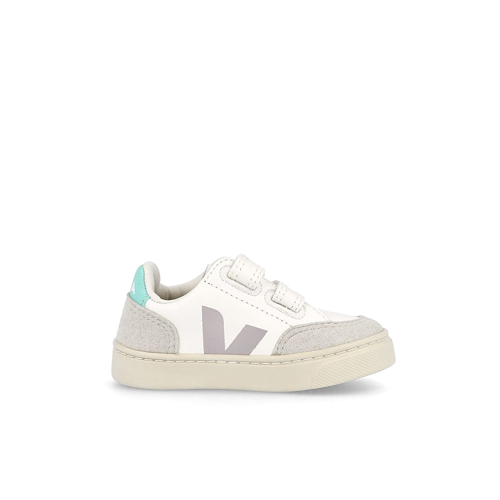 Veja small v-12 velcro chromefree Extra - White - Parme - Turquoise Low Top Sneakers Silhouette | Overkill