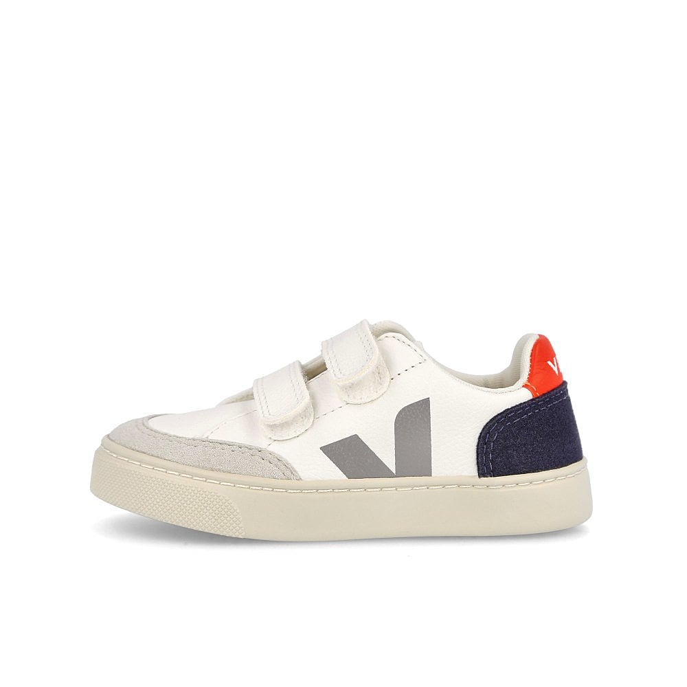 Veja small v-12 velcro chromefree leather Extra White-Multico Nautico Low Top Sneakers VSV052399J | Overkill