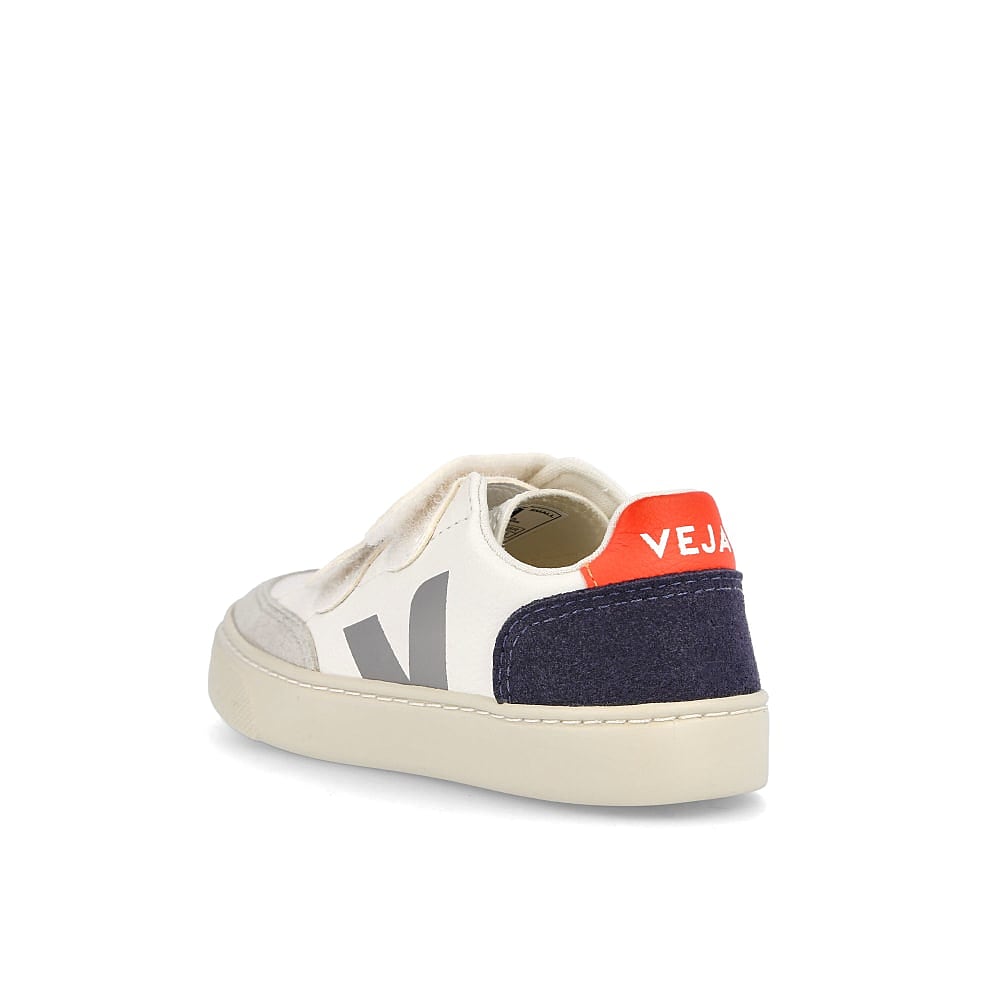 Veja small v-12 velcro chromefree leather Extra White-Multico Nautico Low Top Sneakers Material | Overkill