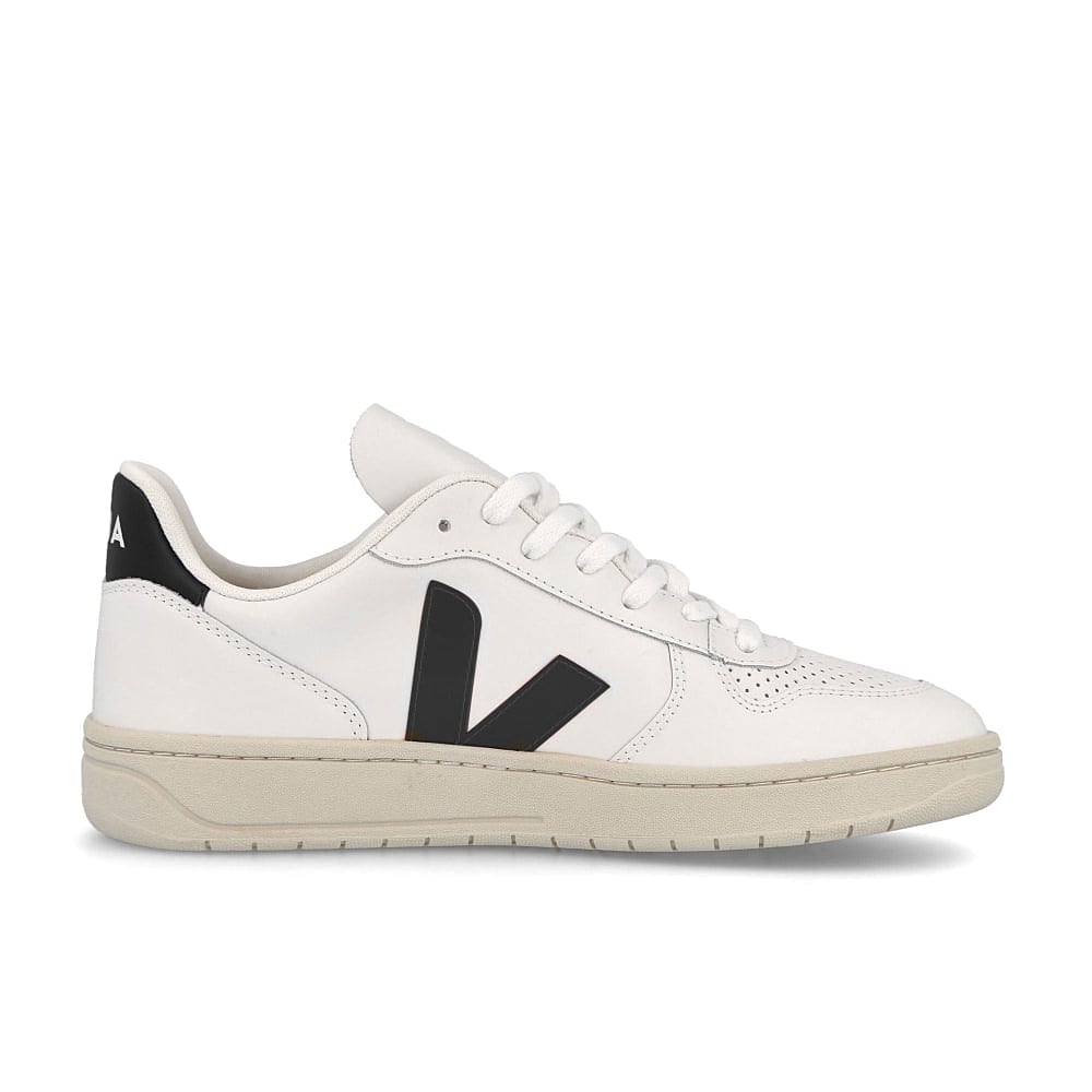 Veja wmns v-10 leather Extra White / Black Material | Overkill