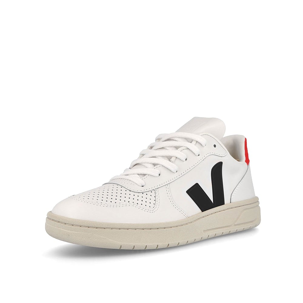 Veja v-10 leather Extra White / Nautico Pekin Detailfoto | Overkill