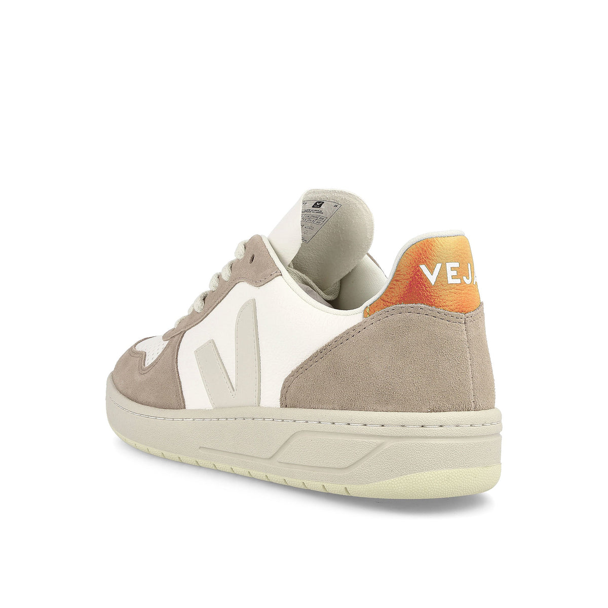 Veja v-10 leather Extra White / Sahara / Ouro Sneakers Material | Overkill