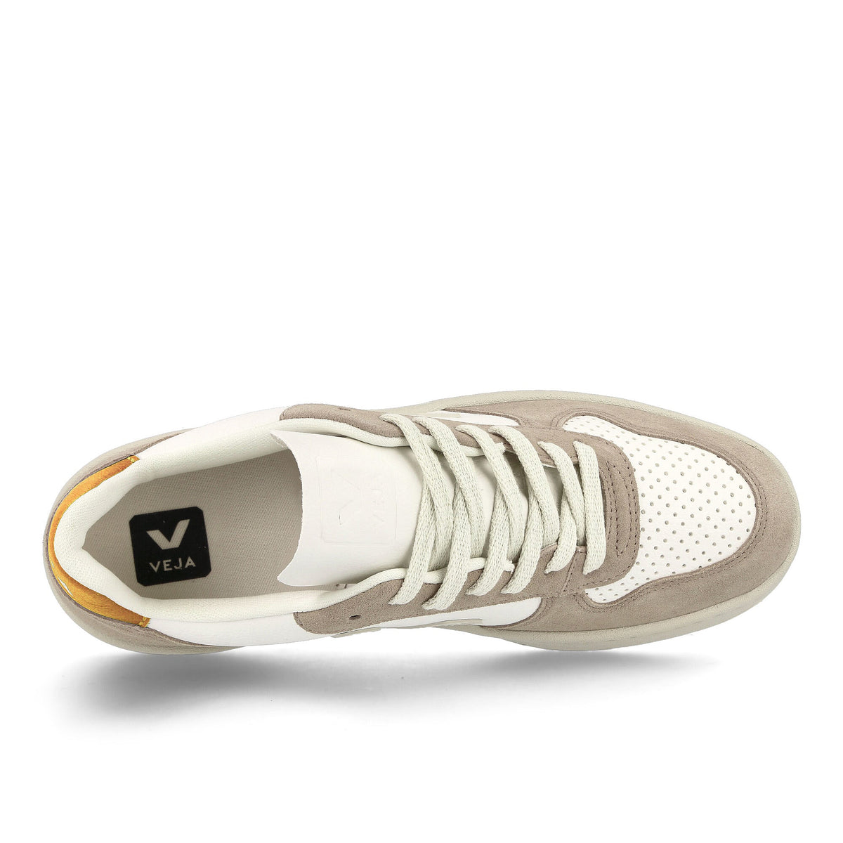 Veja v-10 leather Extra White / Sahara / Ouro Sneakers Detailfoto | Overkill