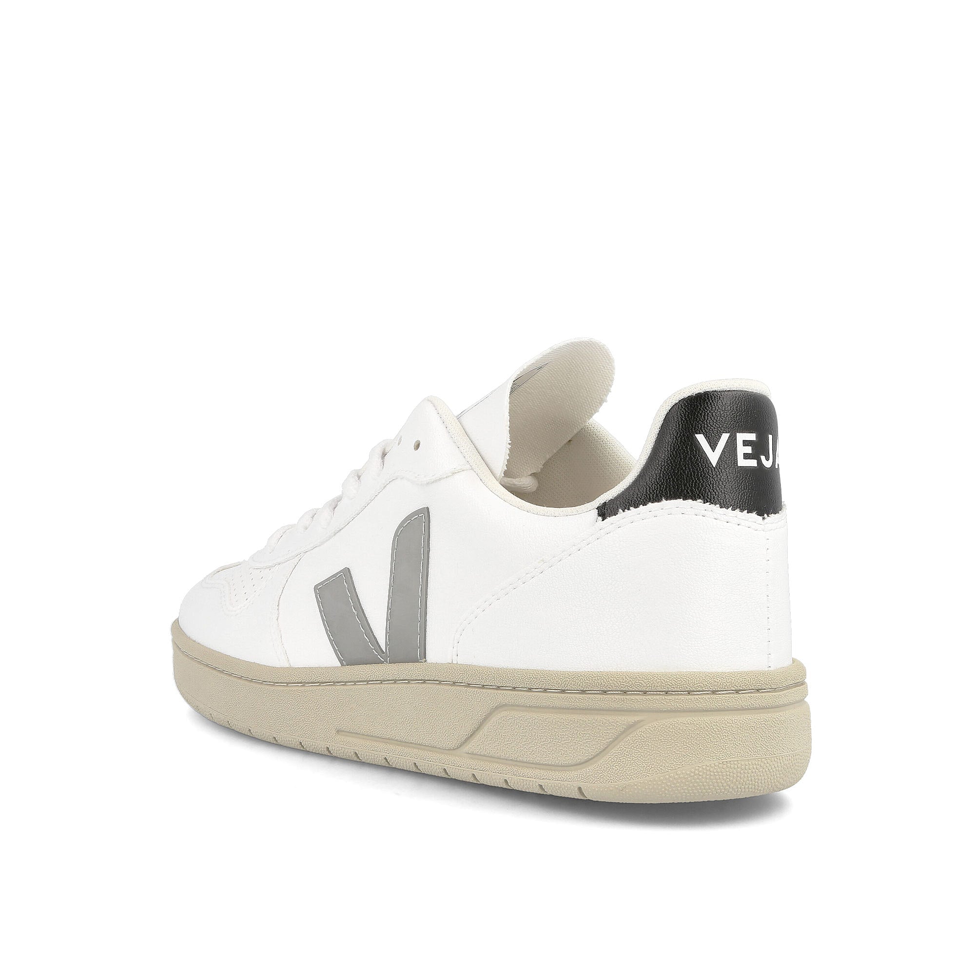 Veja v-10 cwl White / Oxford Grey / Black Close-up | Overkill
