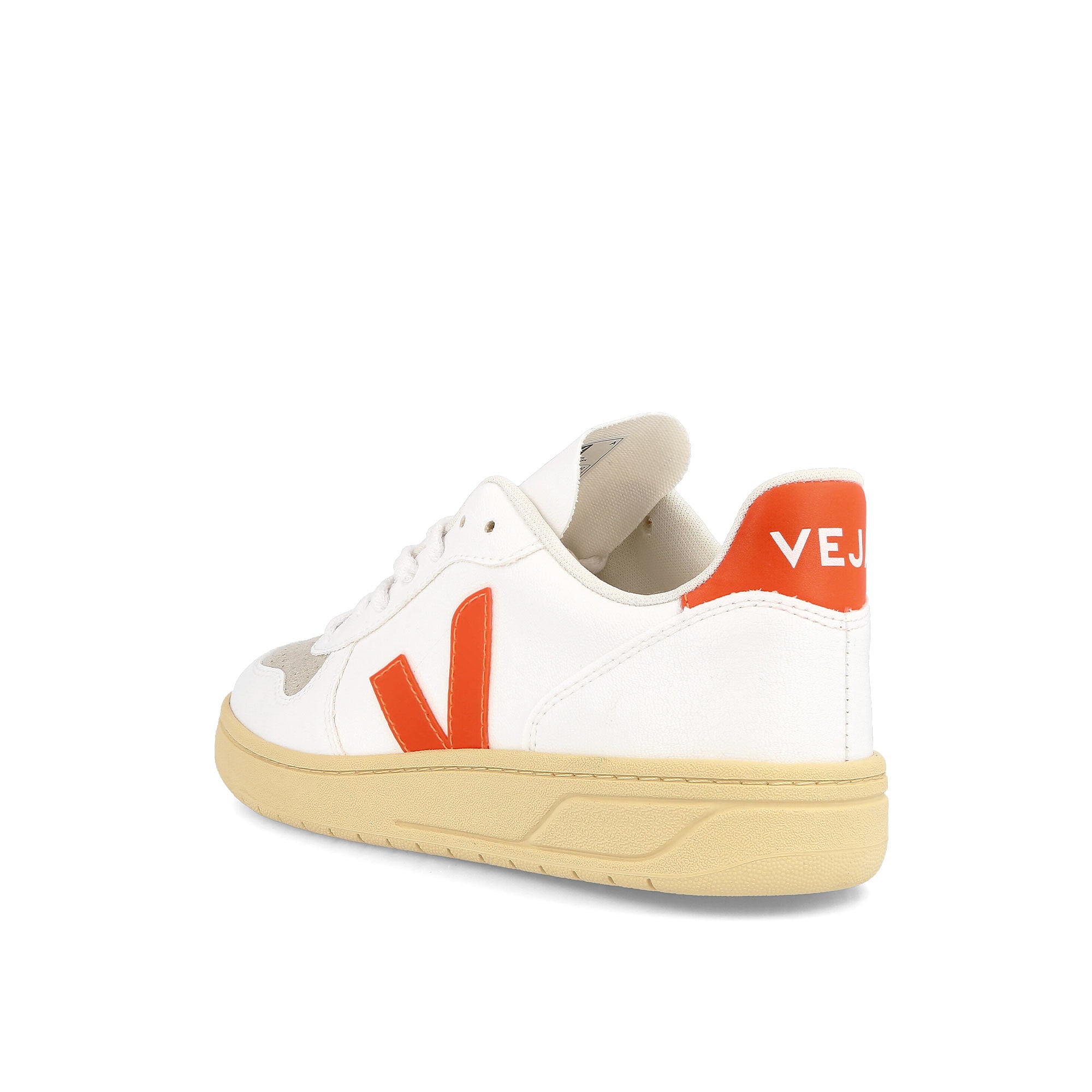Veja wmns v-10 cwl White / Orange Close-up | Overkill