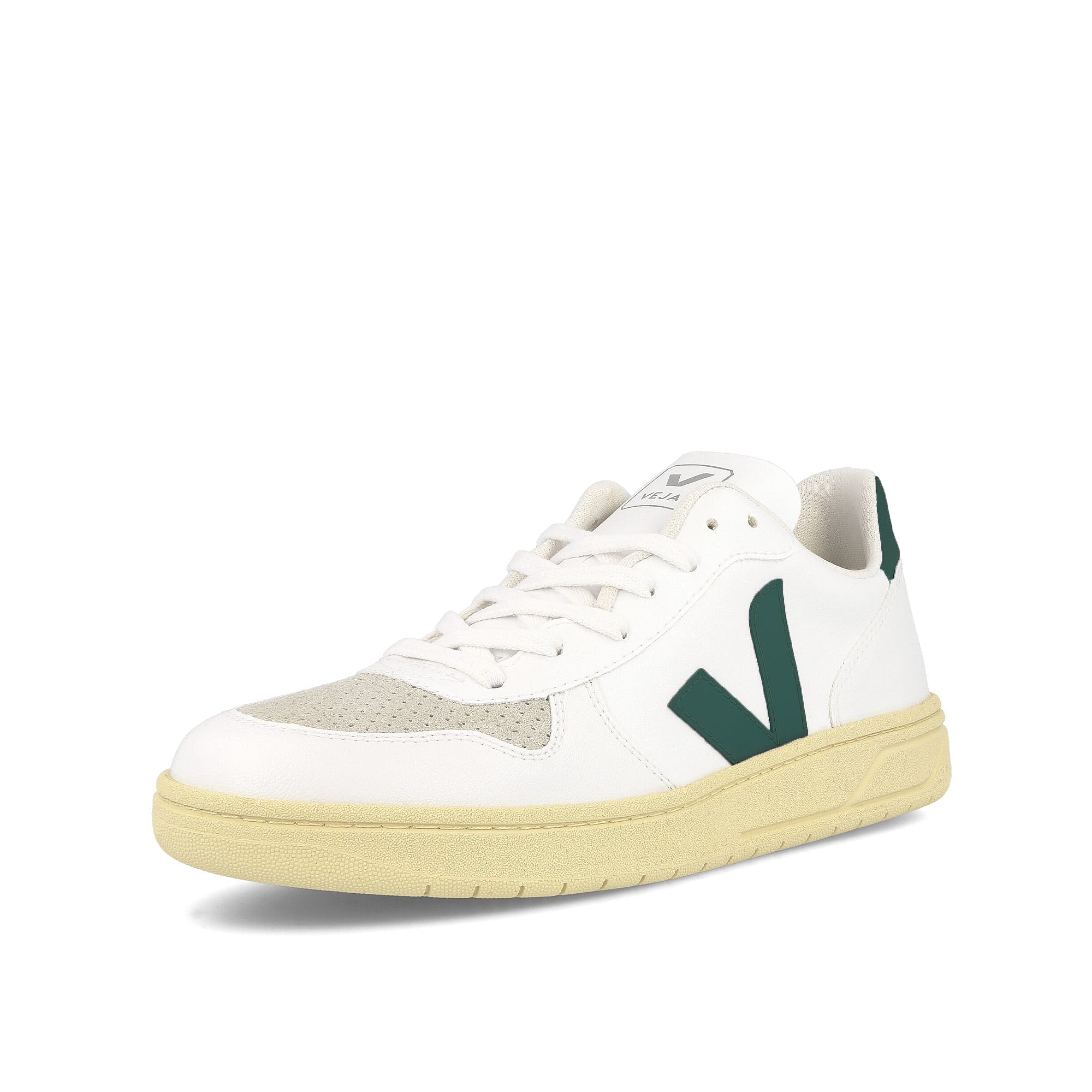 Veja v-10 cwl White-Brittany-Butter Sole Sneakers Close Up | Overkill