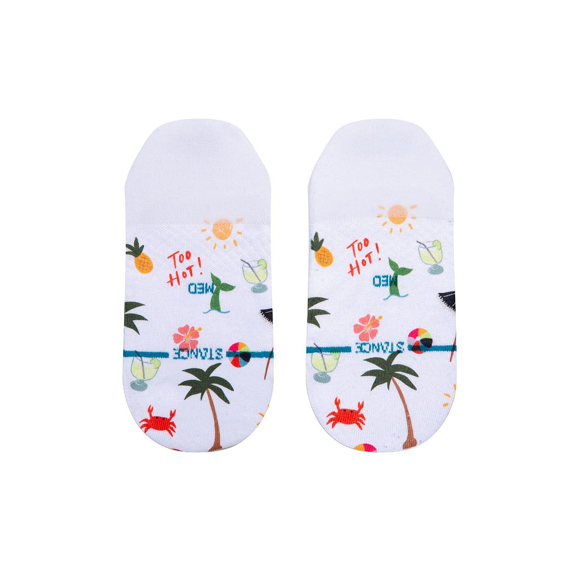 Stance Wmns Too Hot Socks White Socks Close-up | Overkill