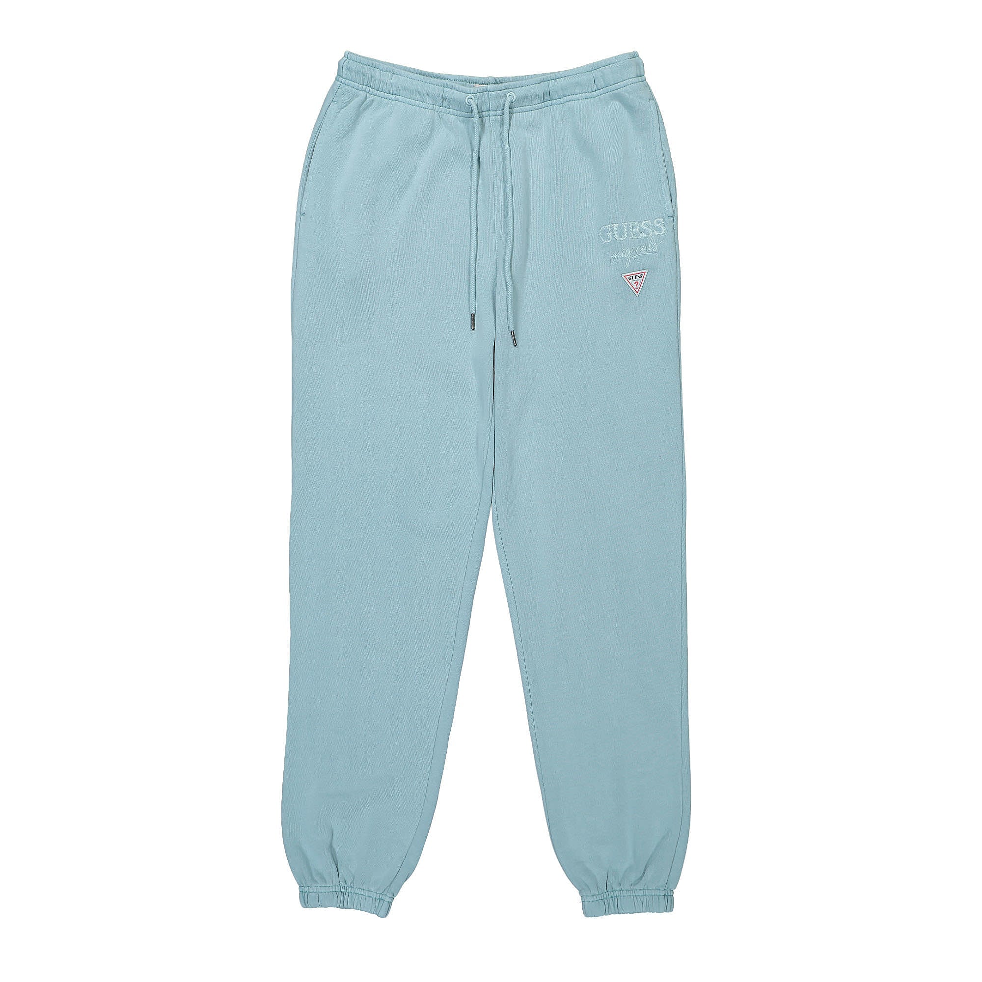 GUESS Originals Wmns Go Olivia Classic Logo Sweat Pant Soft Teal Sweat & Track Pants W2BQ01K9YH1-F7ES | Overkill