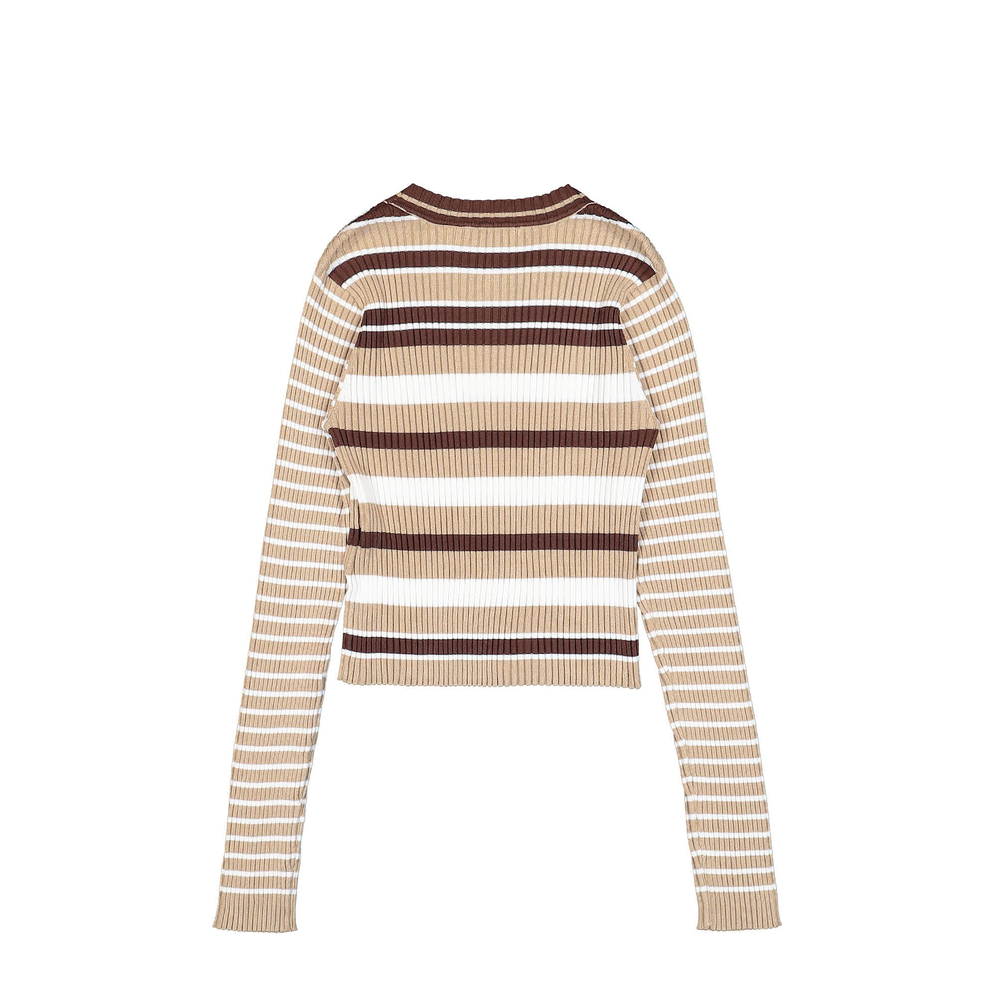 GUESS Originals Wmns Go Sophia Ls Ribbed Sweater Brown Oak Sweatshirts Material | Overkill