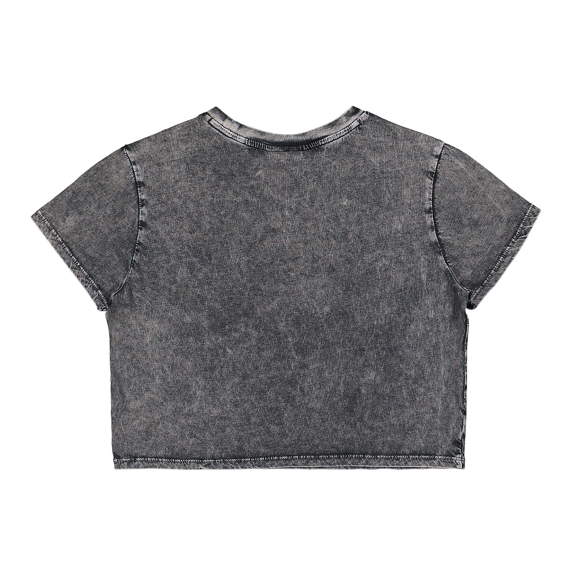 GUESS Originals Wmns Go Raelyn Grid Crop Baby Tee Jet Black Multi T-Shirts Material | Overkill