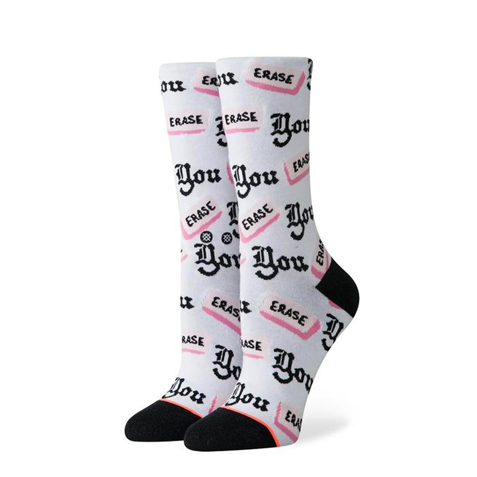 Stance Wmns Erase You Socks White Socks W545D19ERA-WHT | Overkill