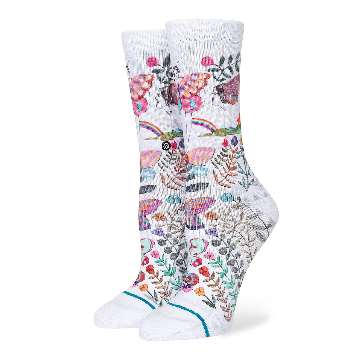 Stance Wmns The Garden Of Growth Socks White Socks W555C22THE-WHT | Overkill
