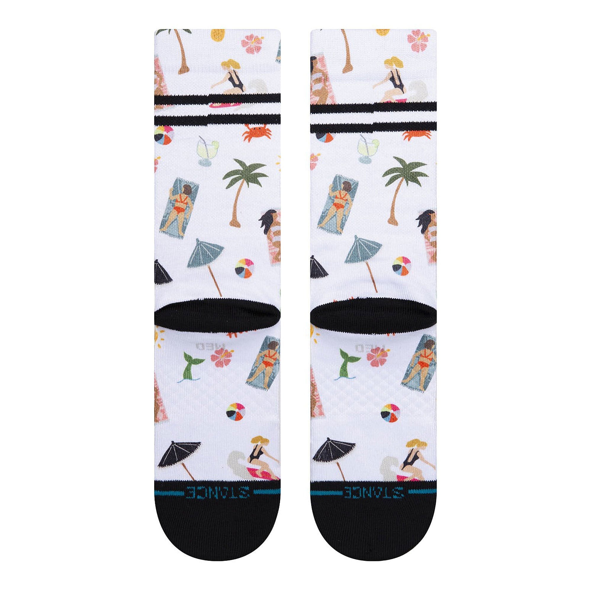 Stance Wmns Too Hot Crew Socks White Socks Close-up | Overkill