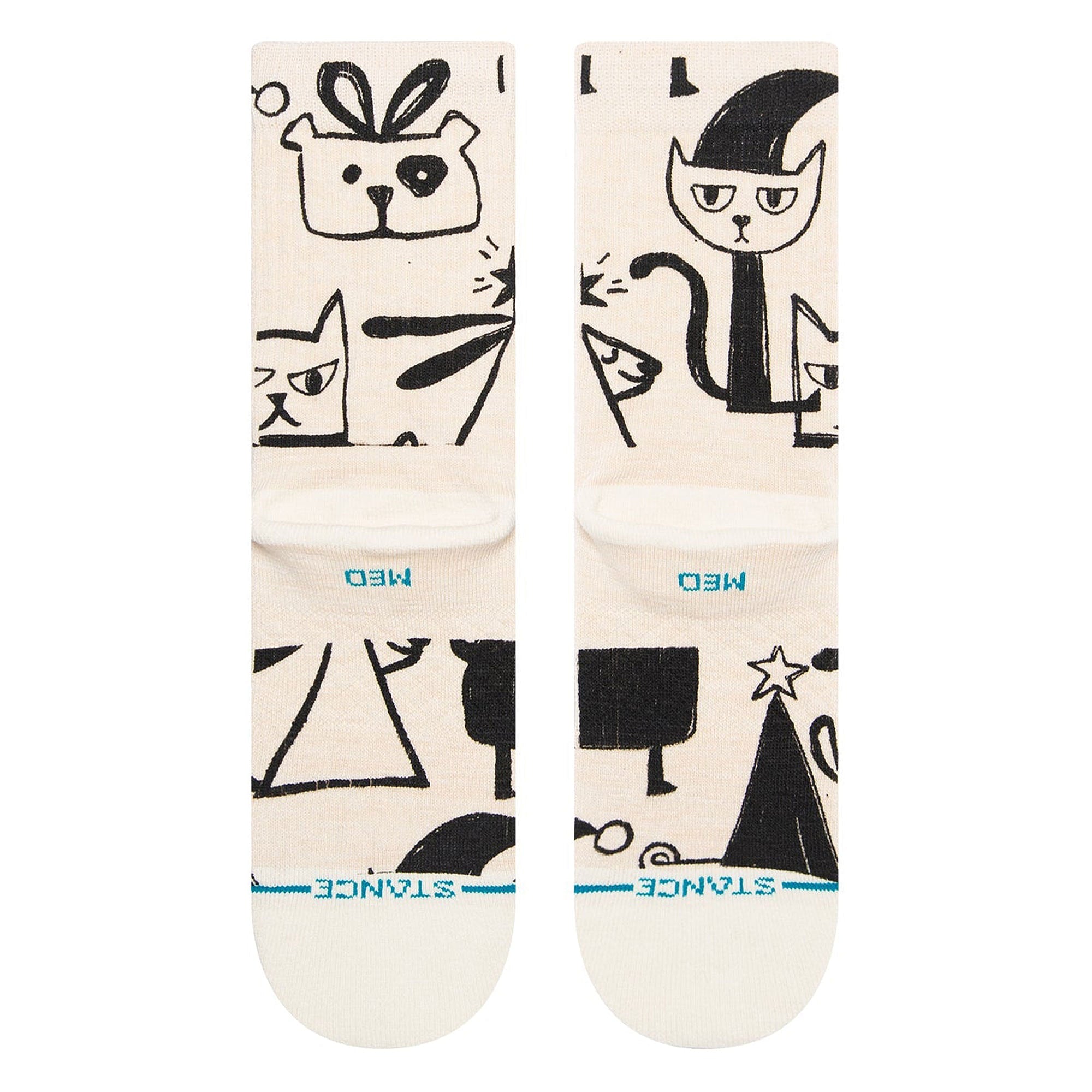 Stance Wmns Christmas Bazaar Socks Off White Socks Close-up | Overkill