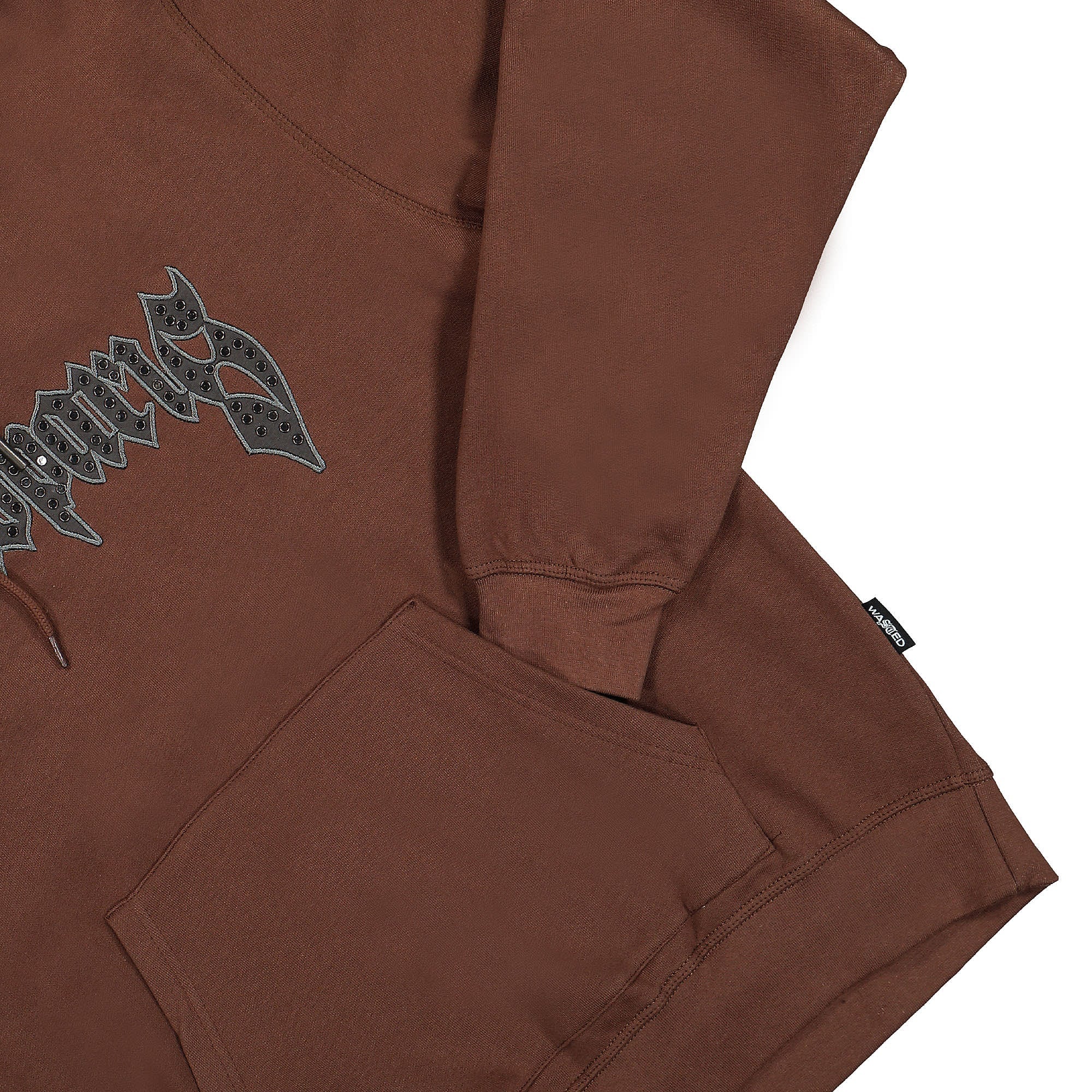 Wasted Paris Iron Pitcher Hoodie Brown Hoodies Detailfoto | Overkill