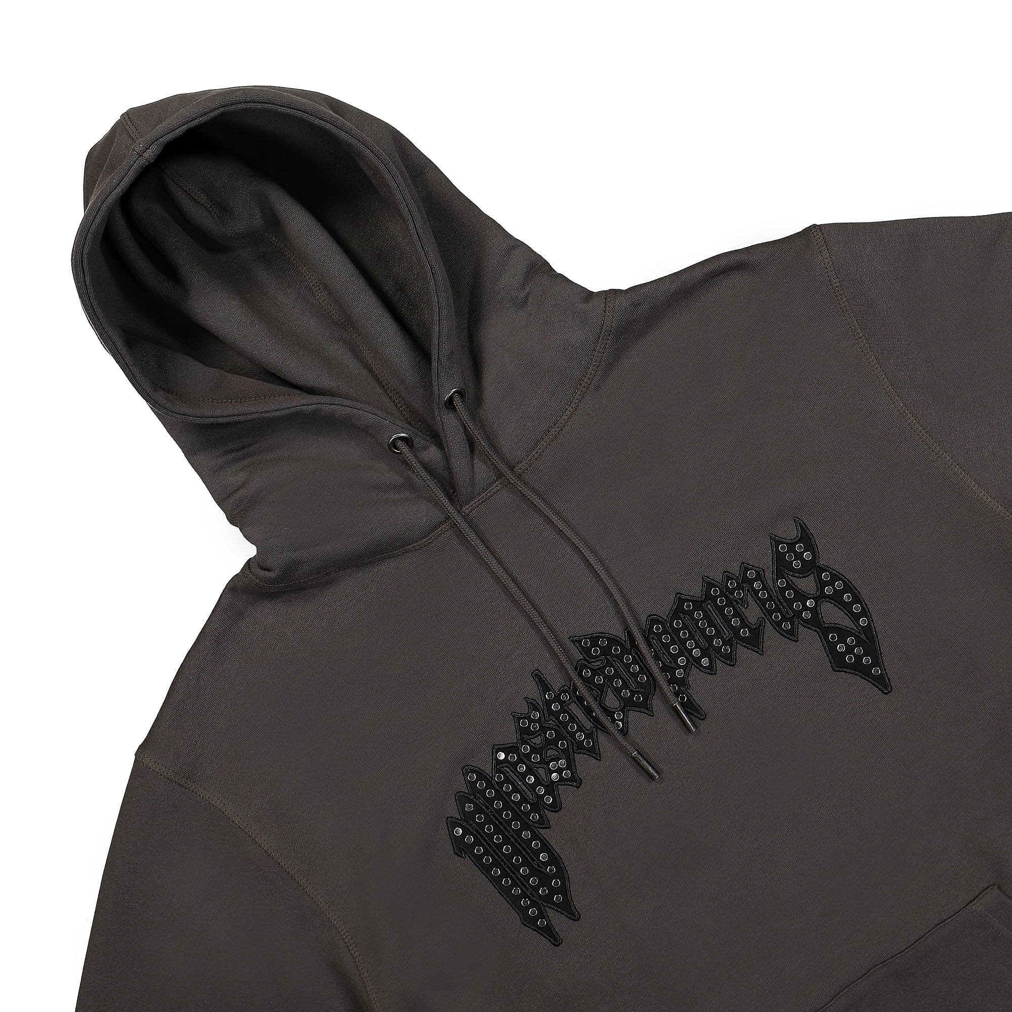 Wasted Paris Iron Pitcher Hoodie Charcoal Hoodies Close-up | Overkill